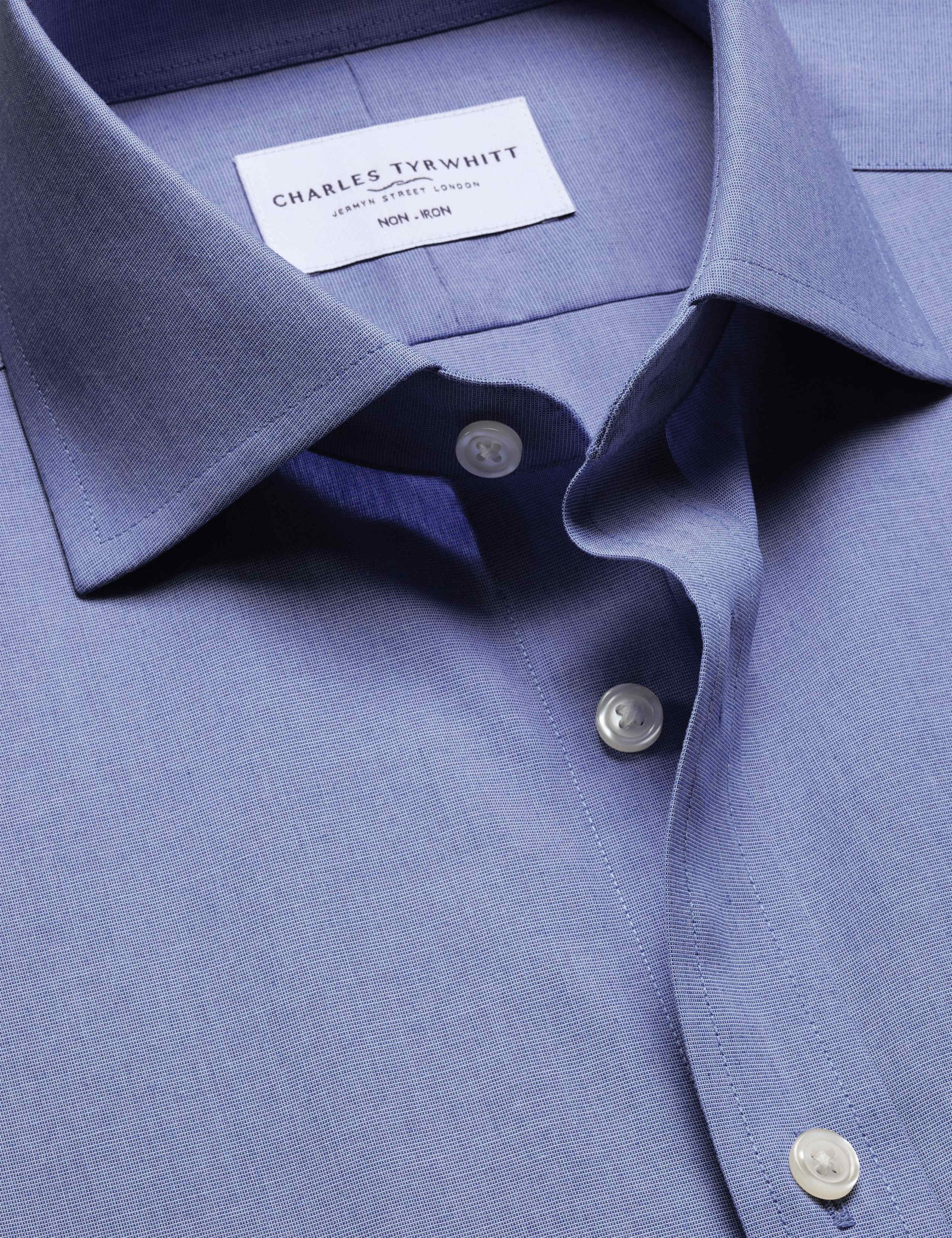 Slim Fit Pure Cotton Non Iron Poplin Shirt 3 of 6