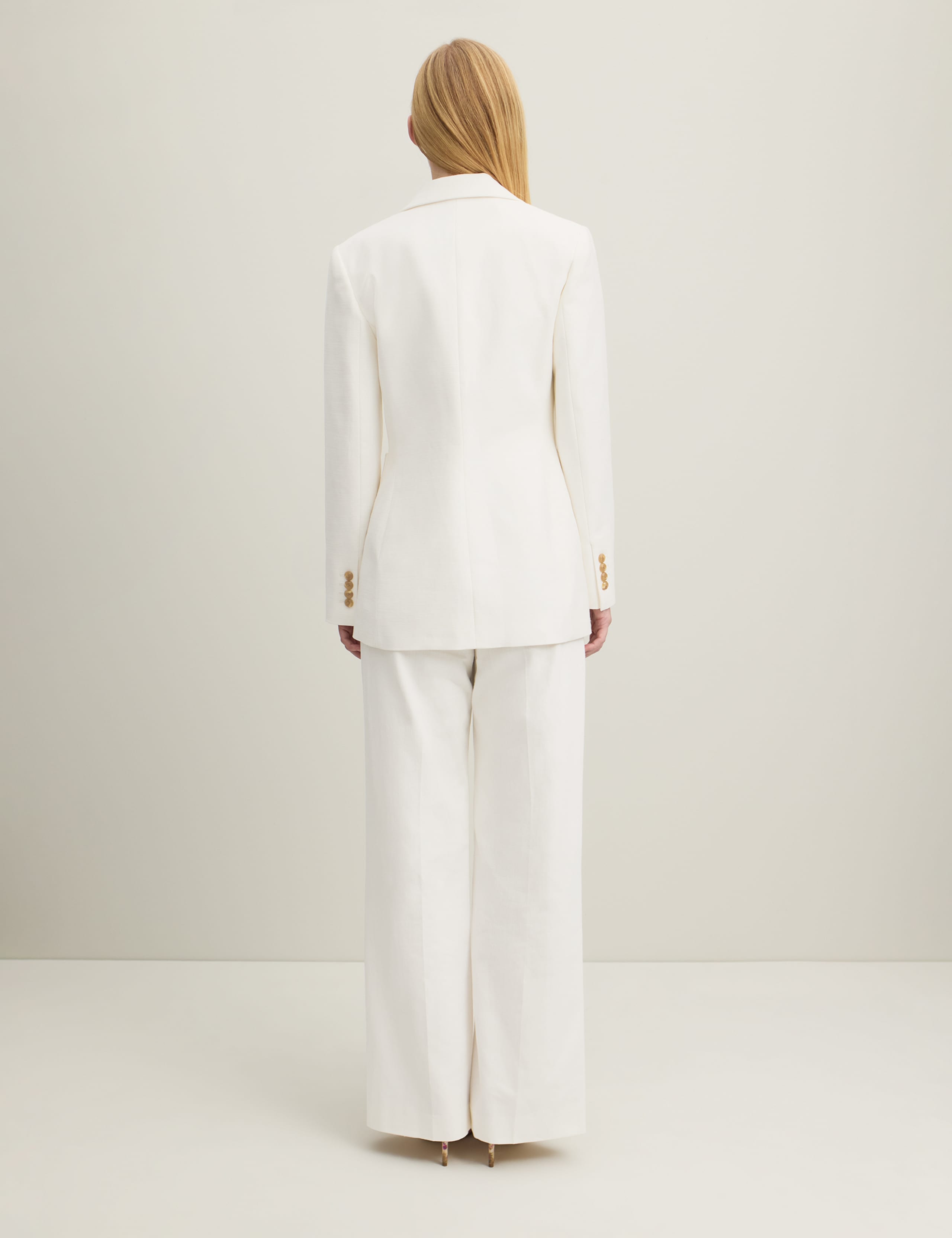 Pure Cotton Single Breasted Blazer 3 of 4