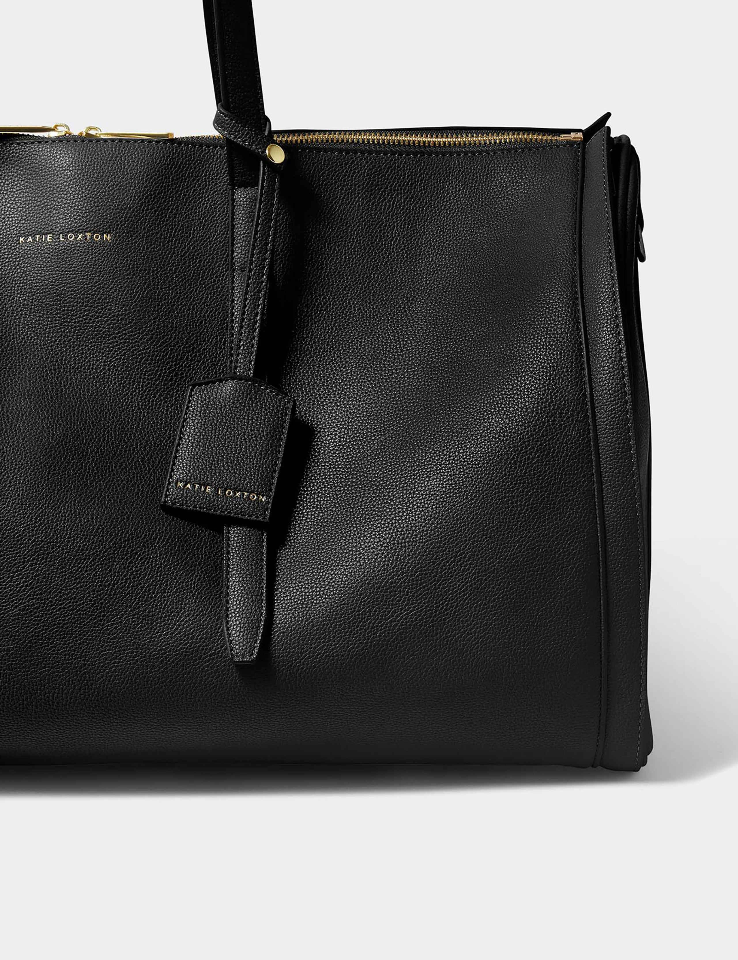 Faux Leather Fold Out Garment Weekend Bag 3 of 8