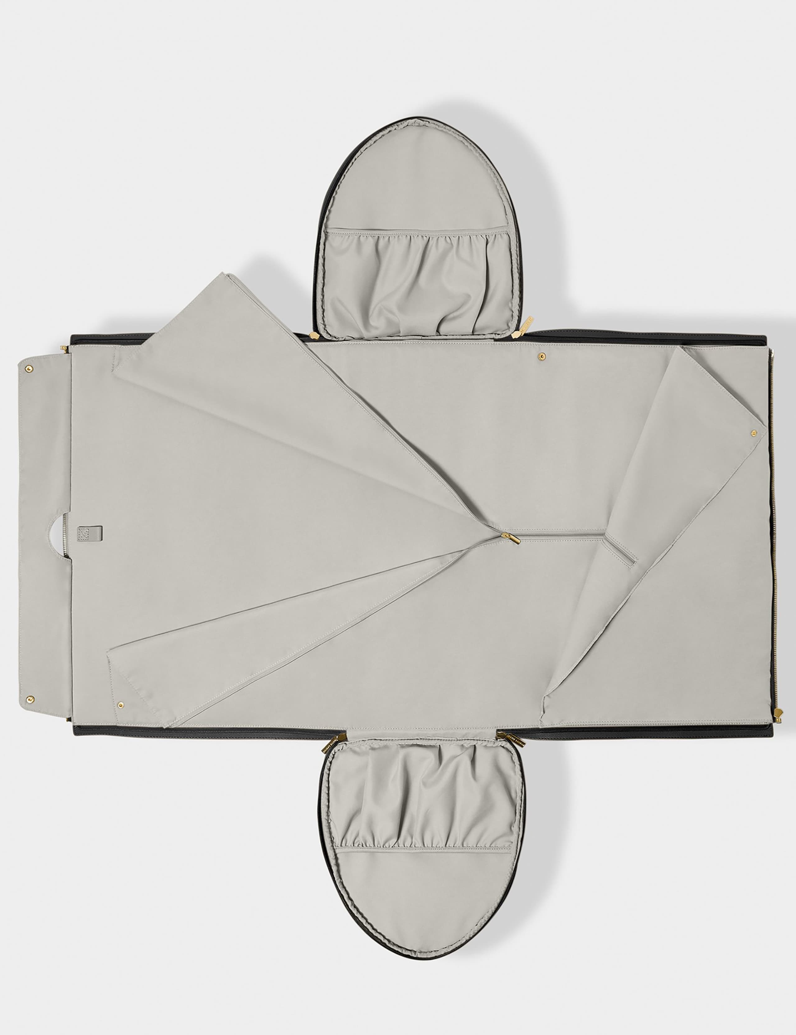 Faux Leather Fold Out Garment Weekend Bag 6 of 8