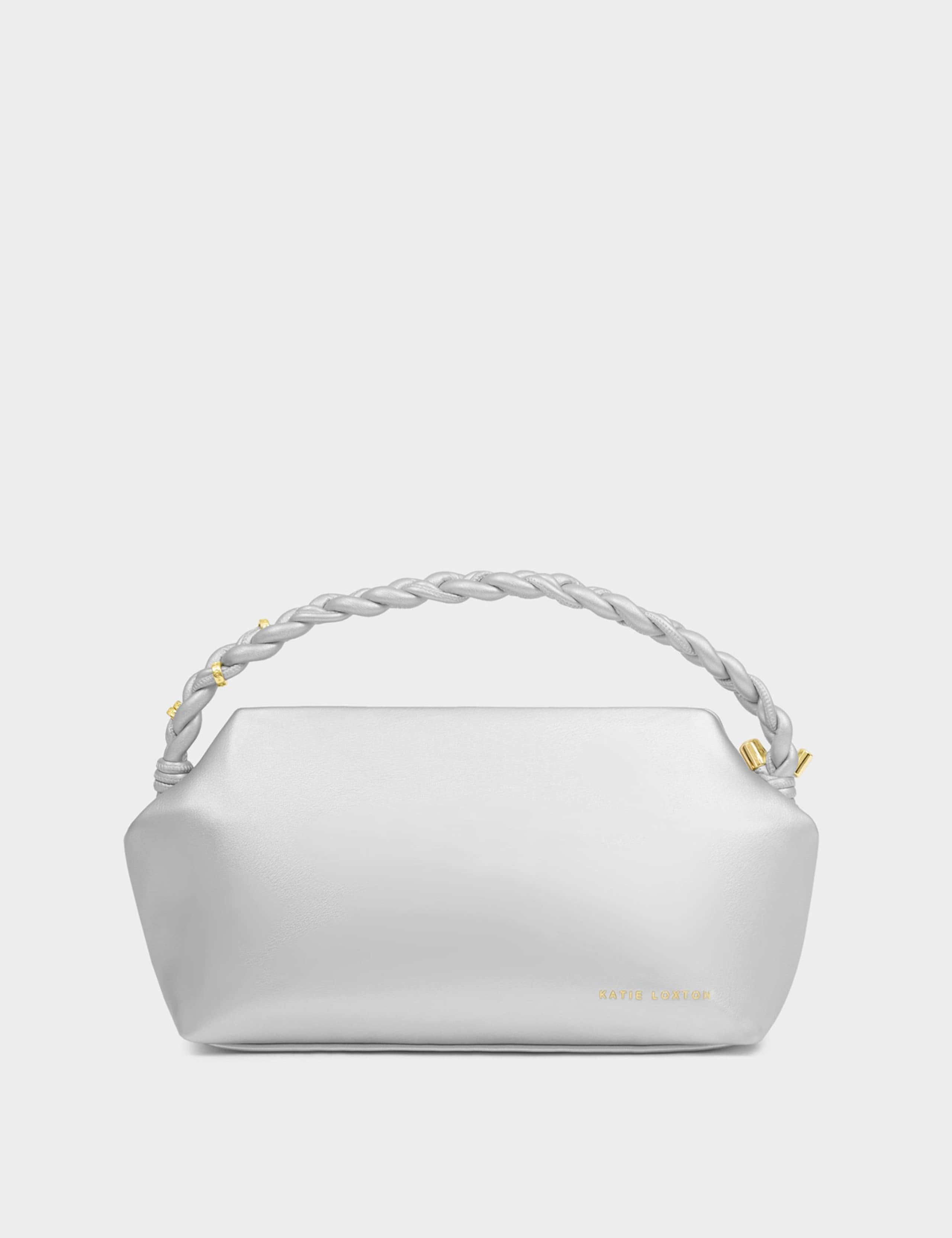 Faux Leather Braided Handle Bag 2 of 5