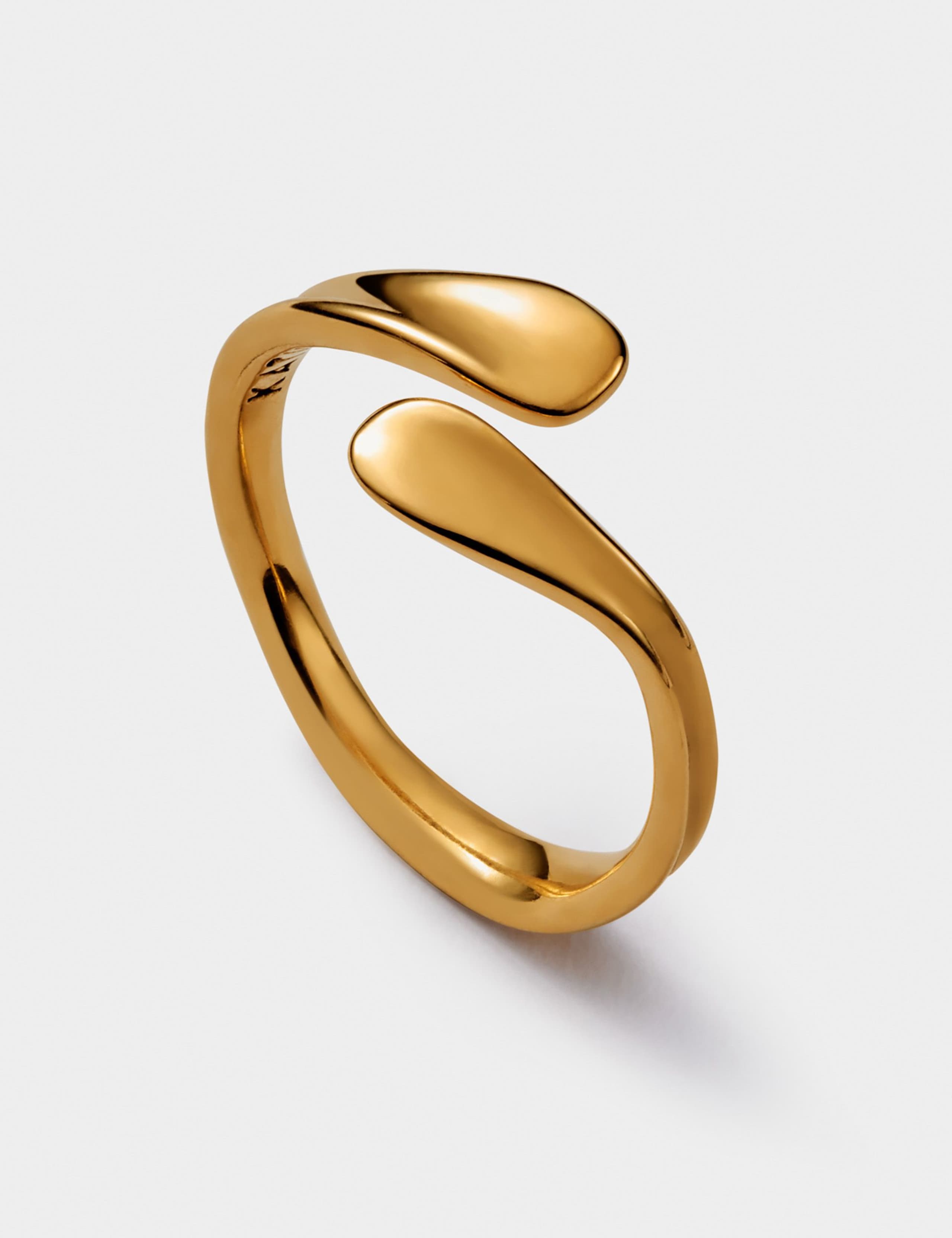 Gold Coated Molten Wrap Waterproof Ring 2 of 6
