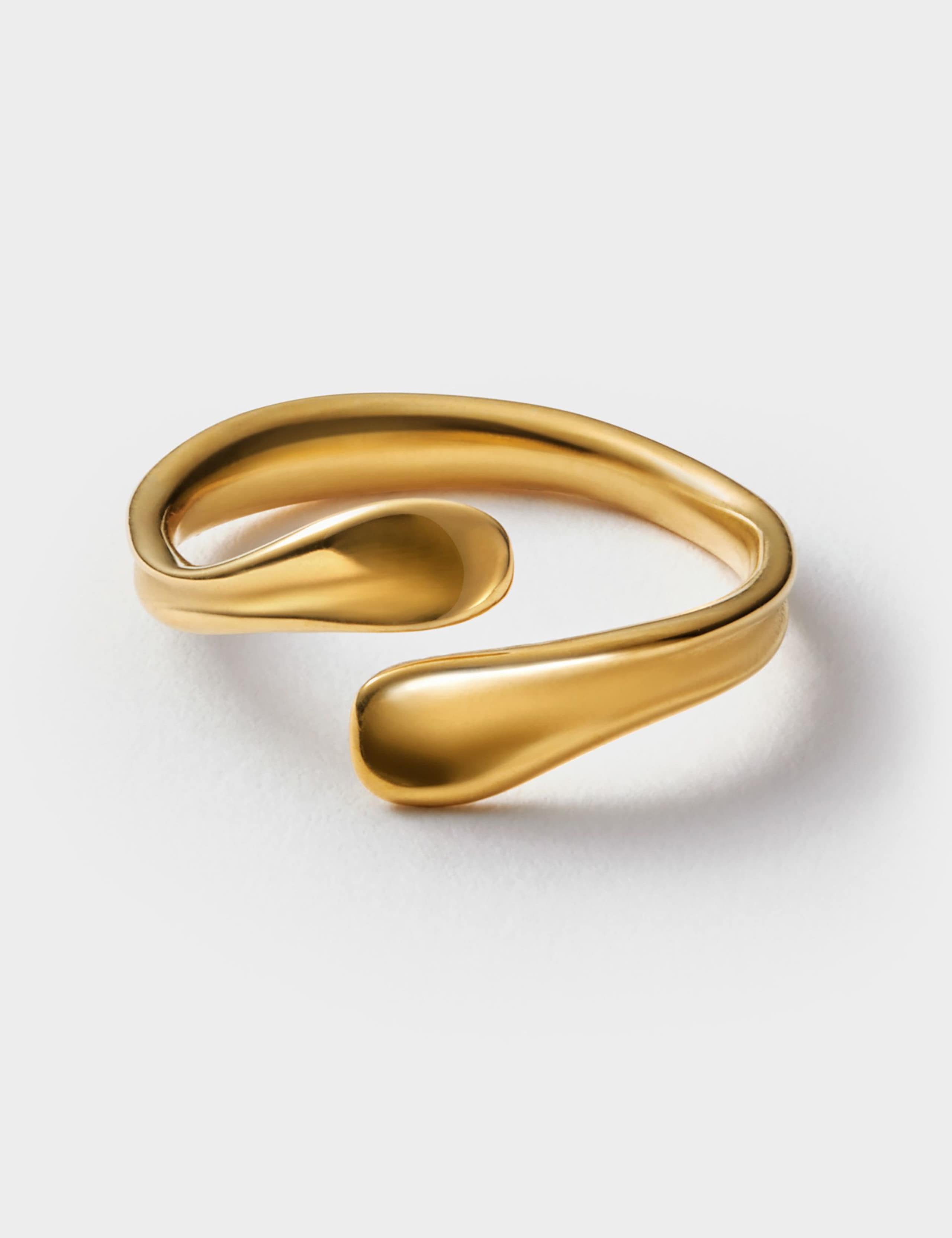 Gold Coated Molten Wrap Waterproof Ring 4 of 6