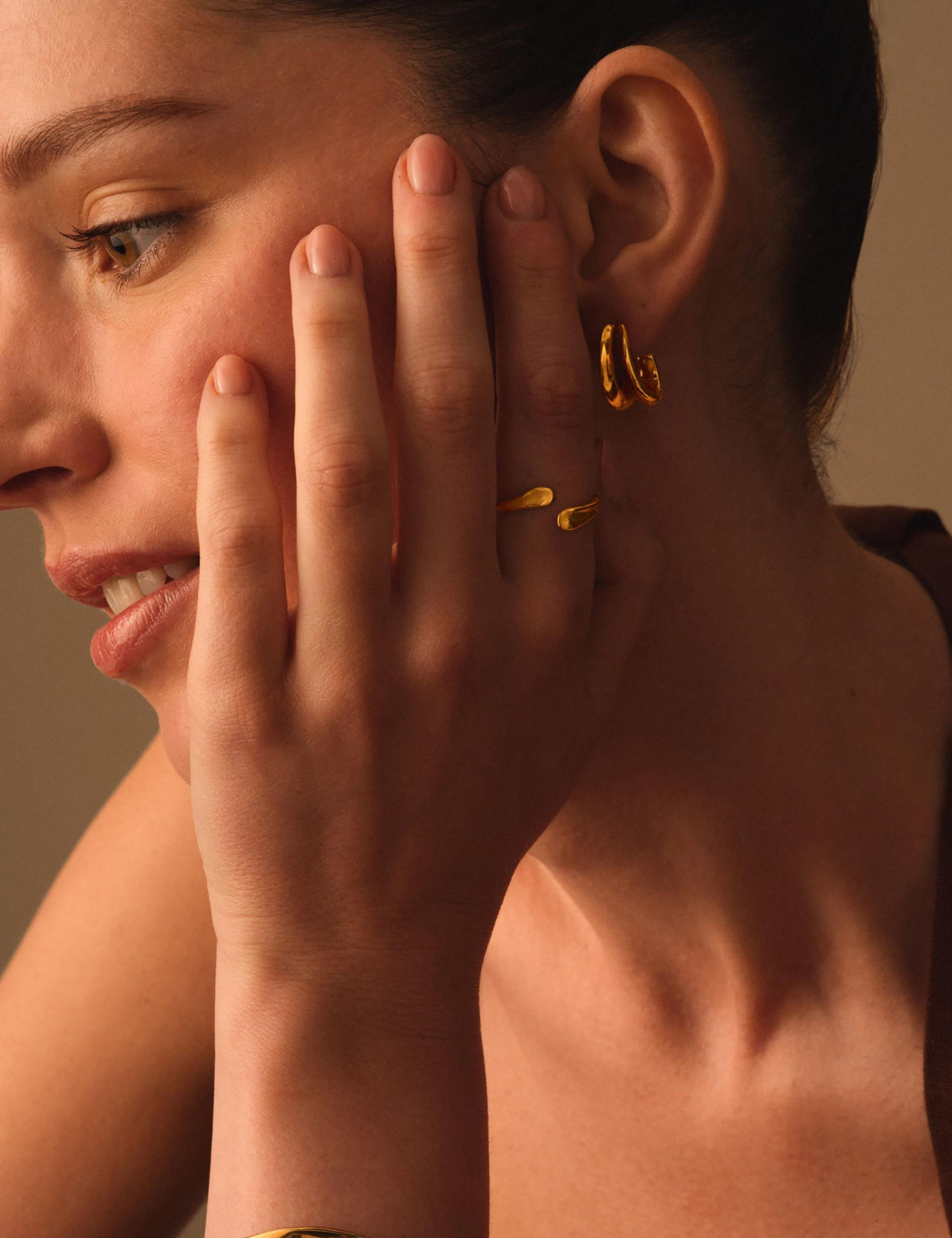 Gold Coated Molten Wrap Waterproof Ring 5 of 6