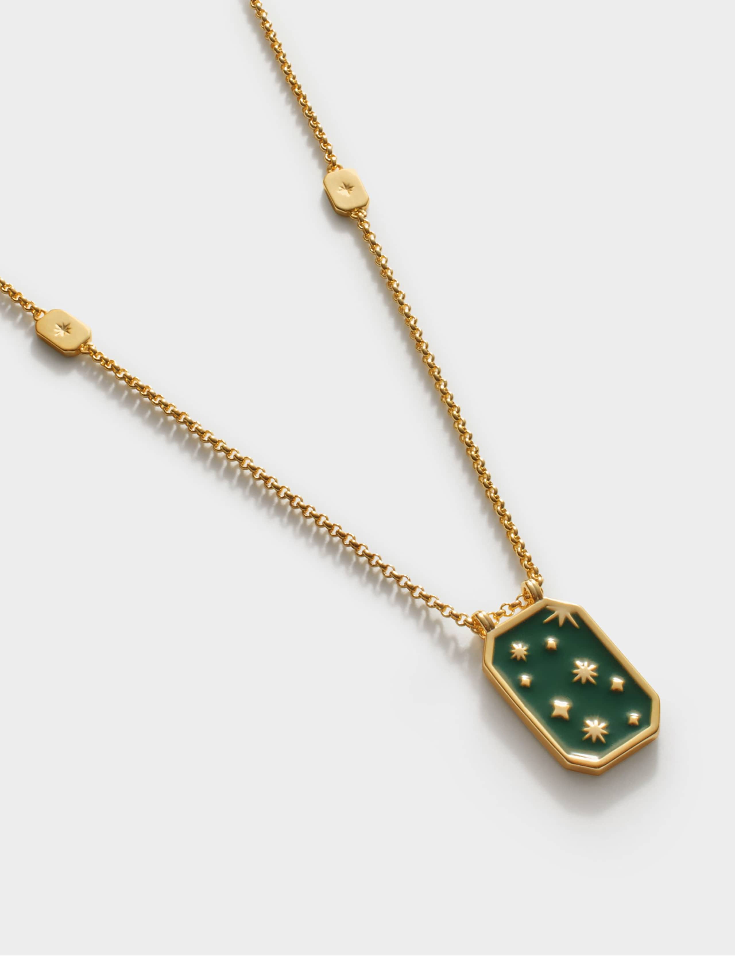 Gold Coated Night Sky Waterproof Necklace 2 of 6