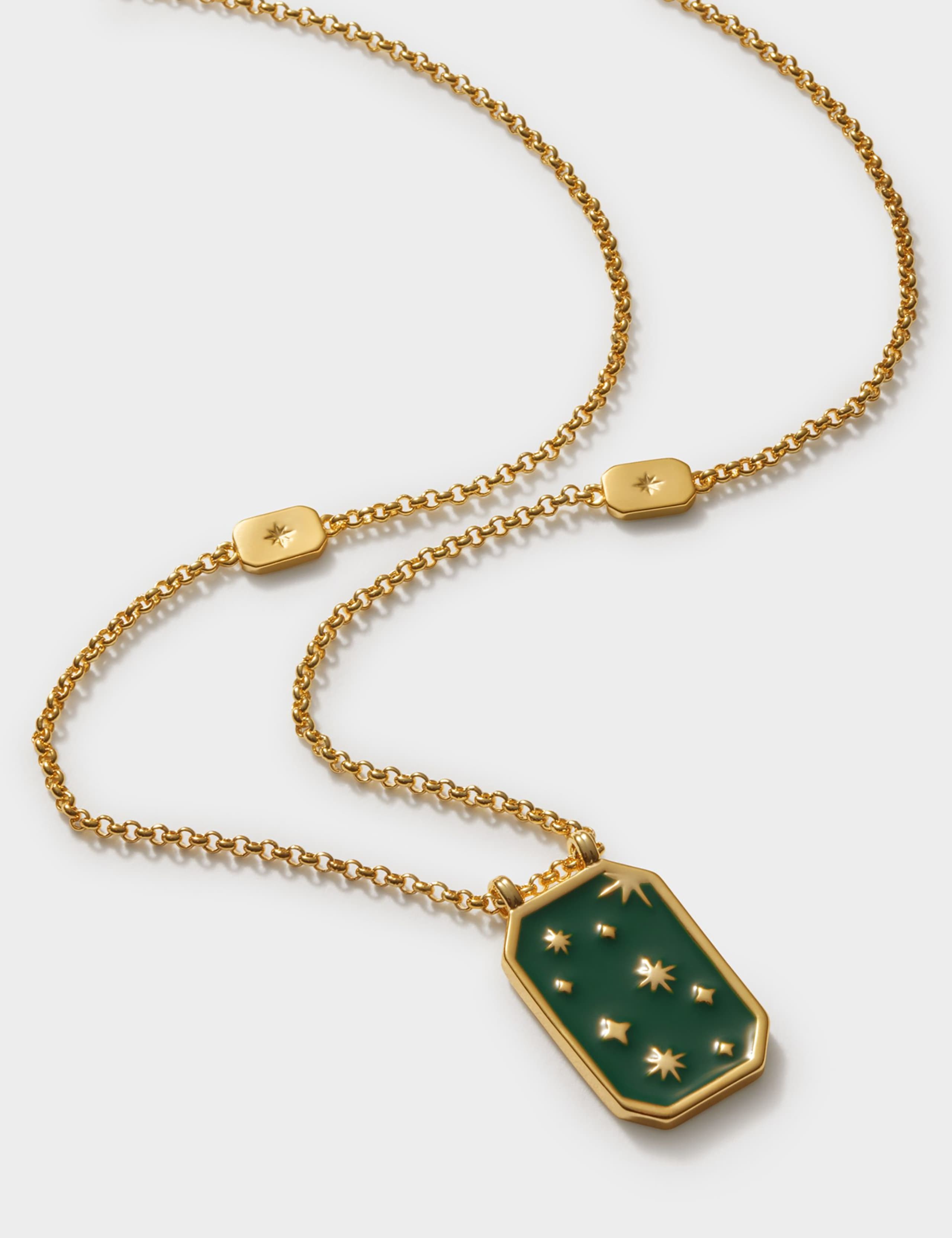 Gold Coated Night Sky Waterproof Necklace 3 of 6