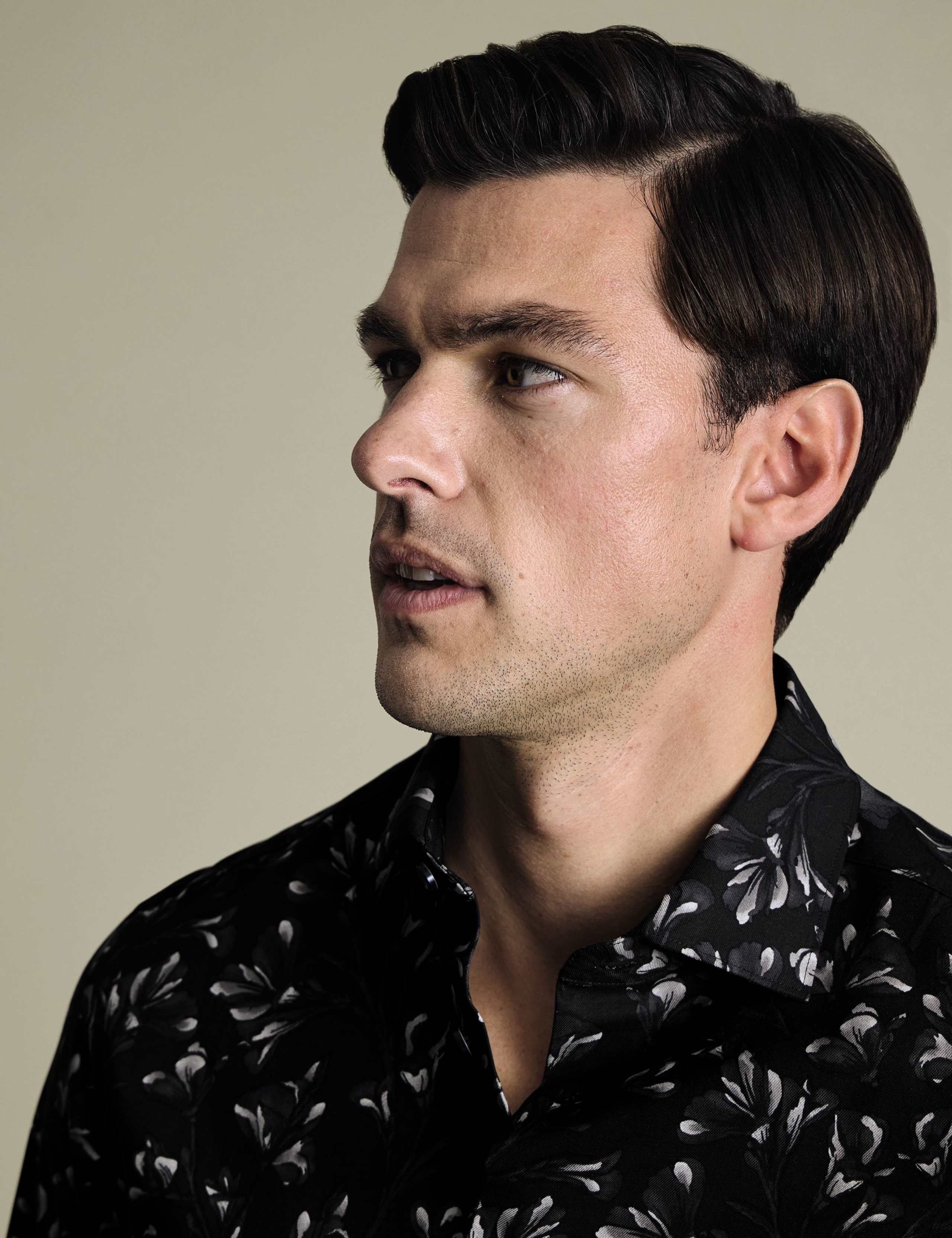 Slim Fit Non Iron Pure Cotton Floral Shirt 2 of 6