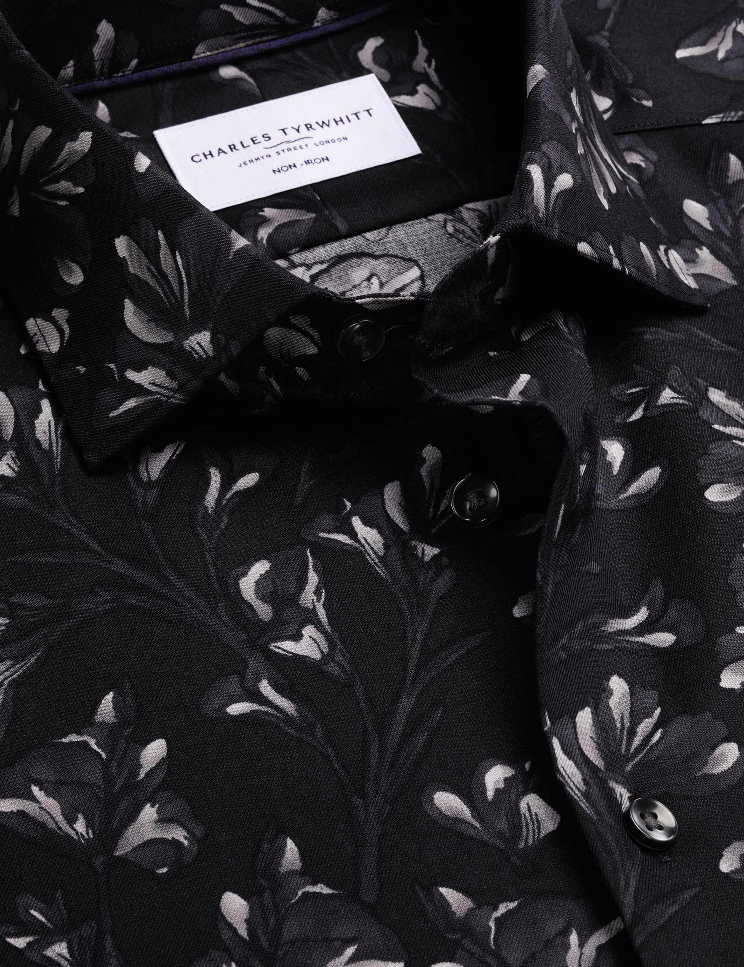 Slim Fit Non Iron Pure Cotton Floral Shirt 3 of 6