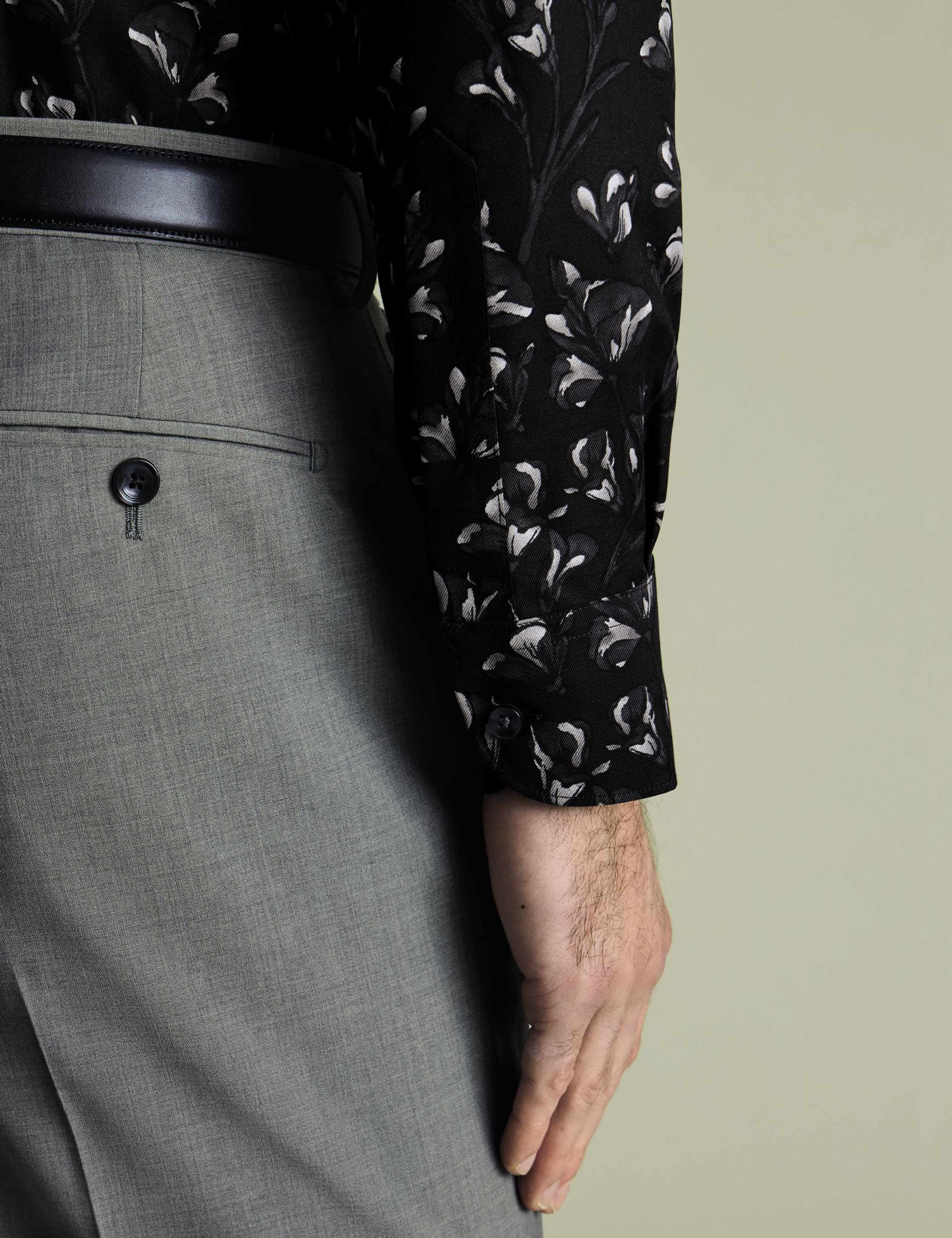 Slim Fit Non Iron Pure Cotton Floral Shirt 4 of 6