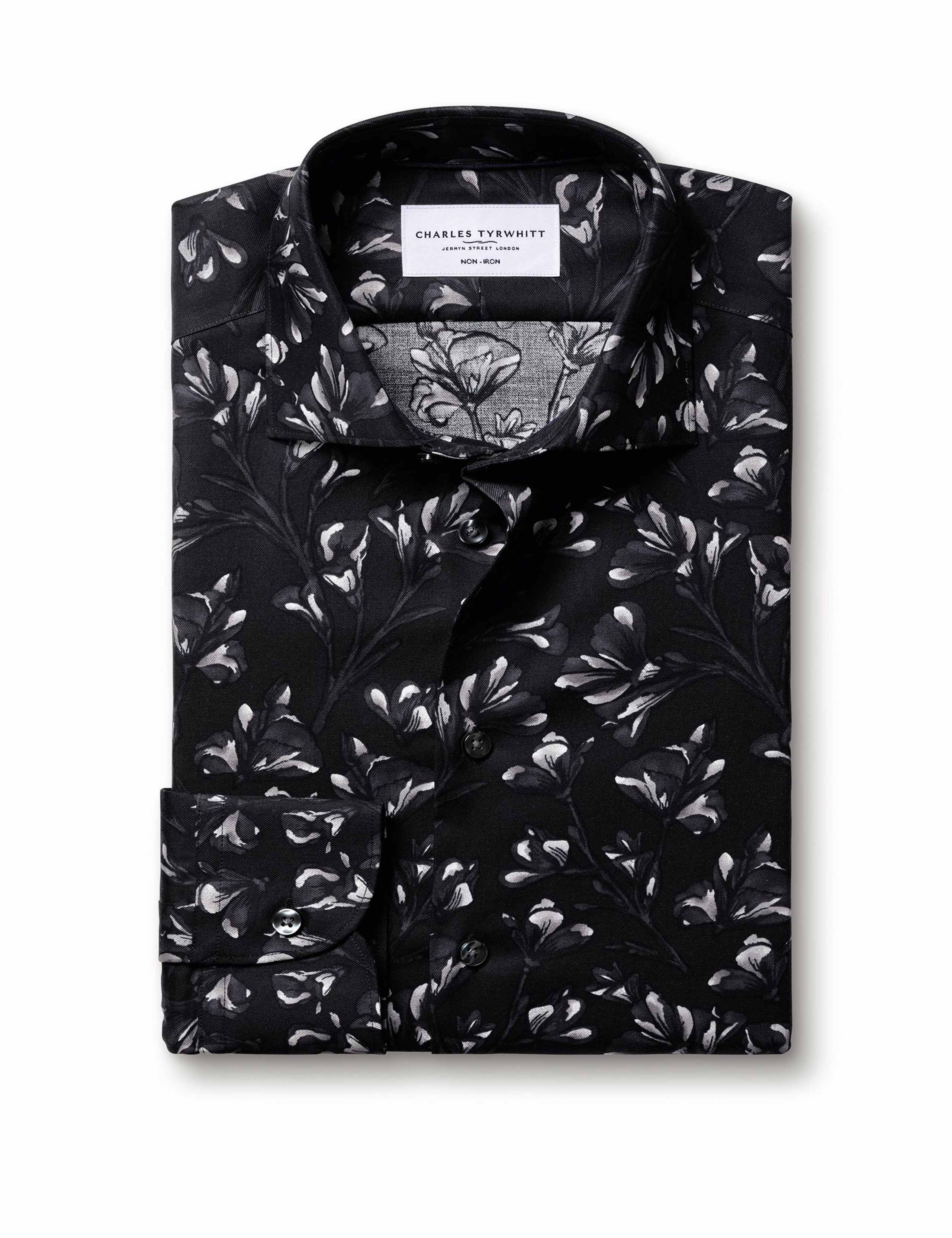 Slim Fit Non Iron Pure Cotton Floral Shirt 6 of 6