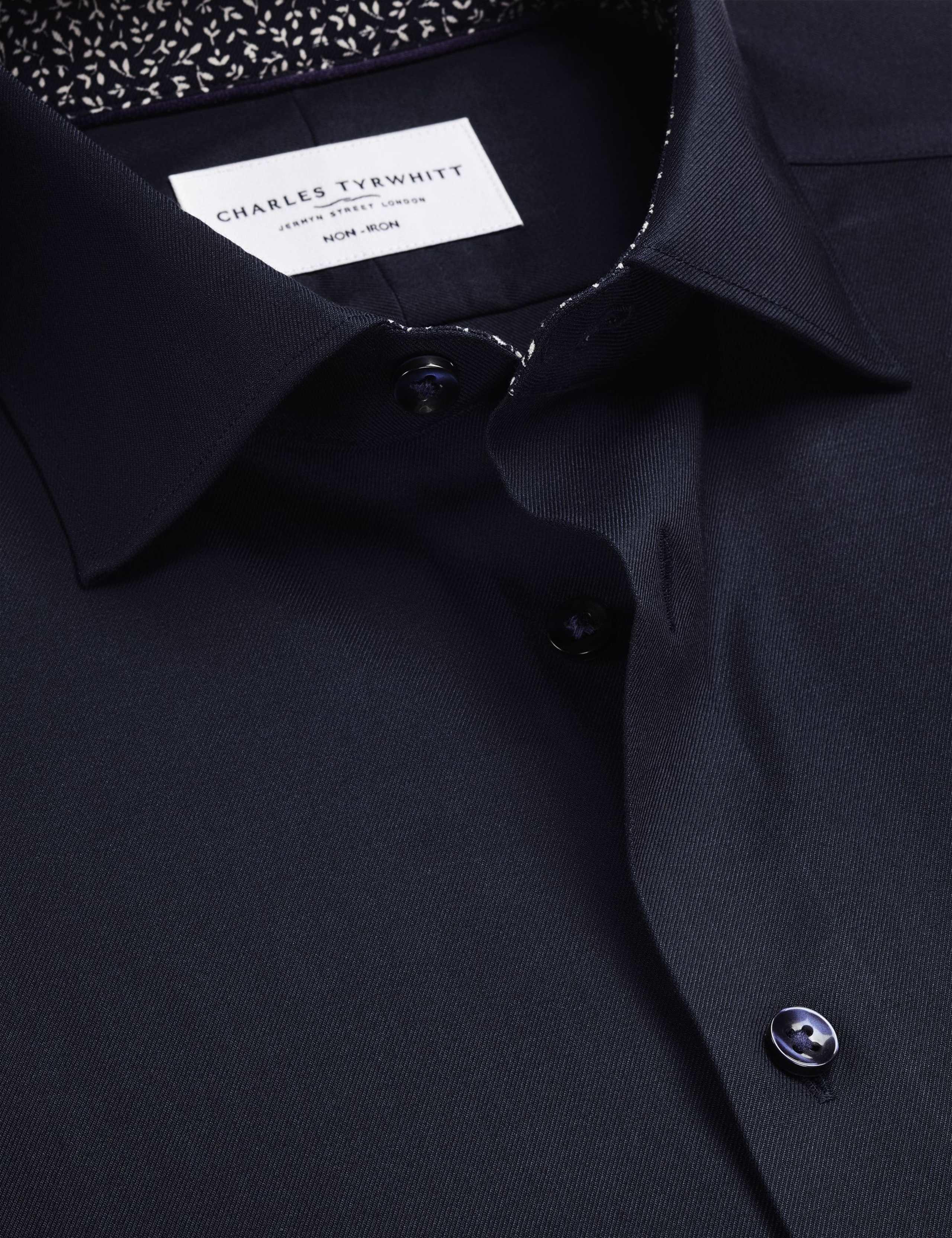 Slim Fit Non Iron Pure Cotton Floral Shirt 3 of 7