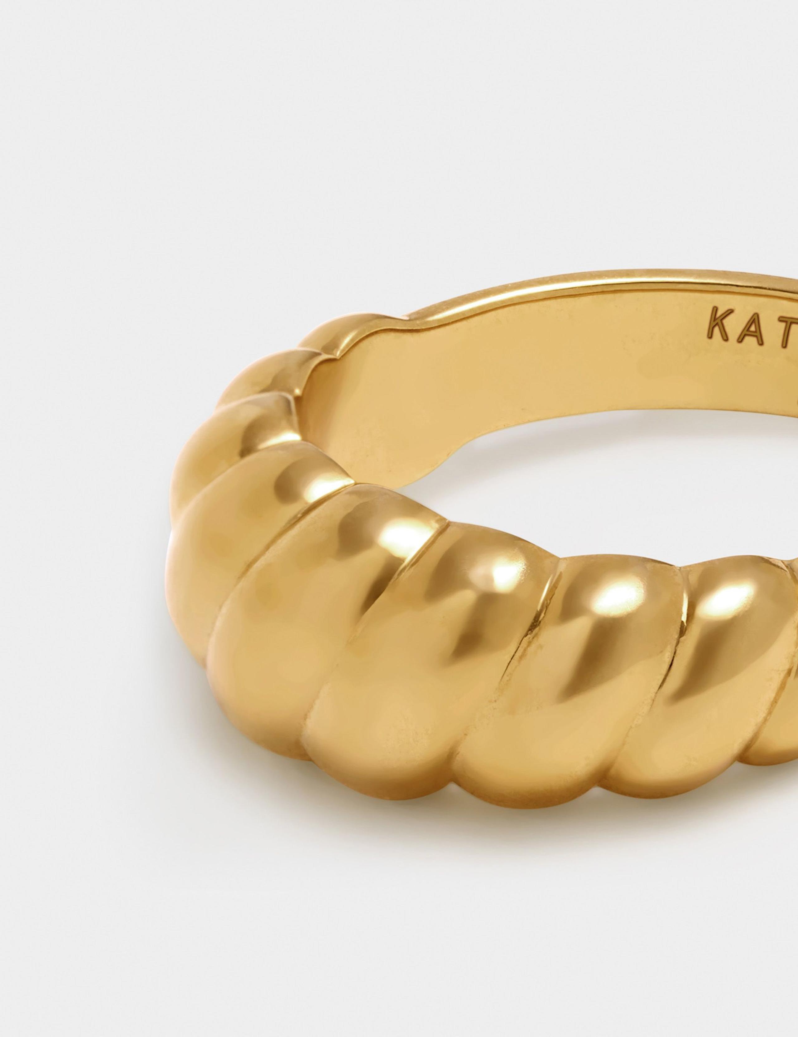 Gold Plated Twisted Ring 5 of 5