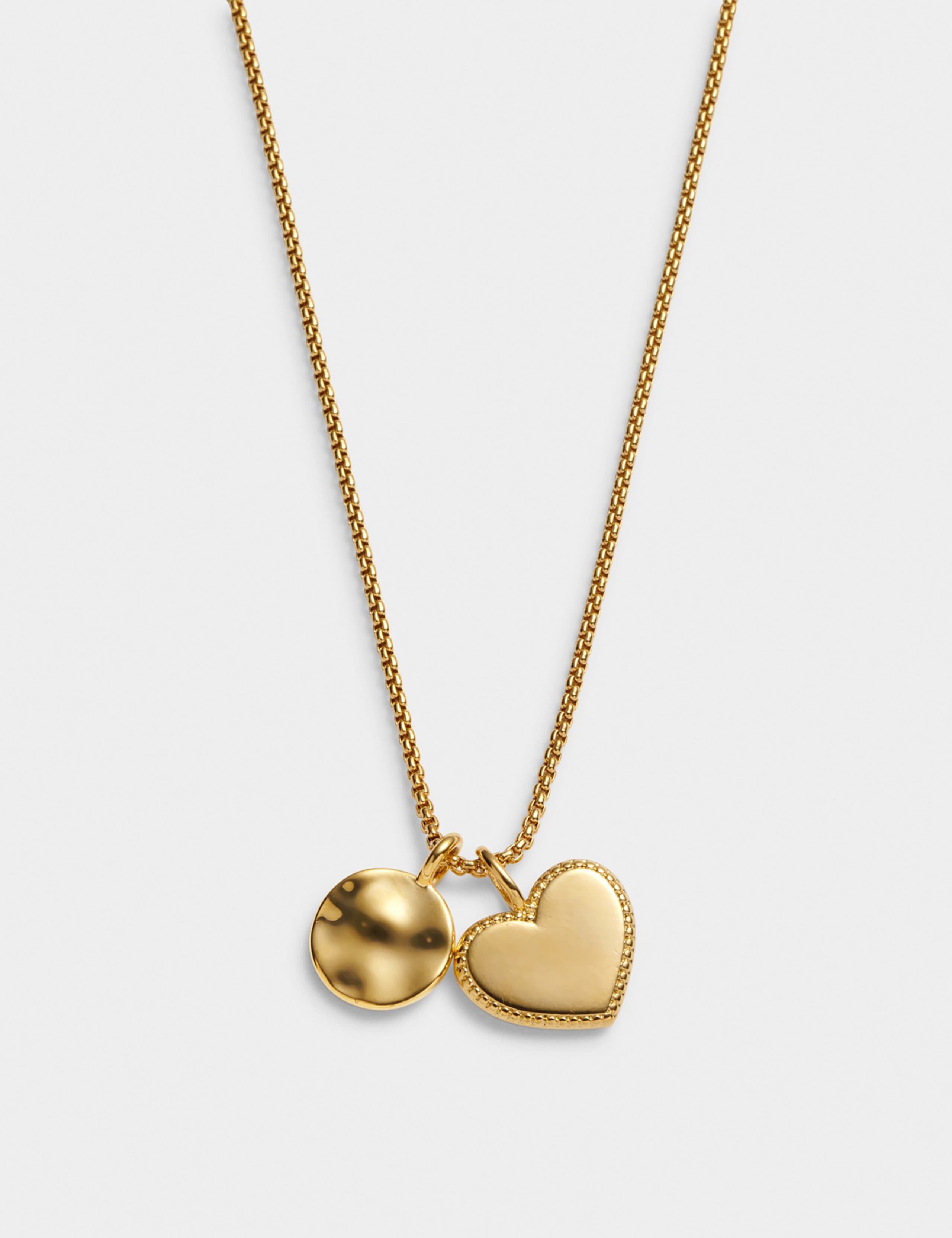 Short Gold Plated Charm Necklace 4 of 5