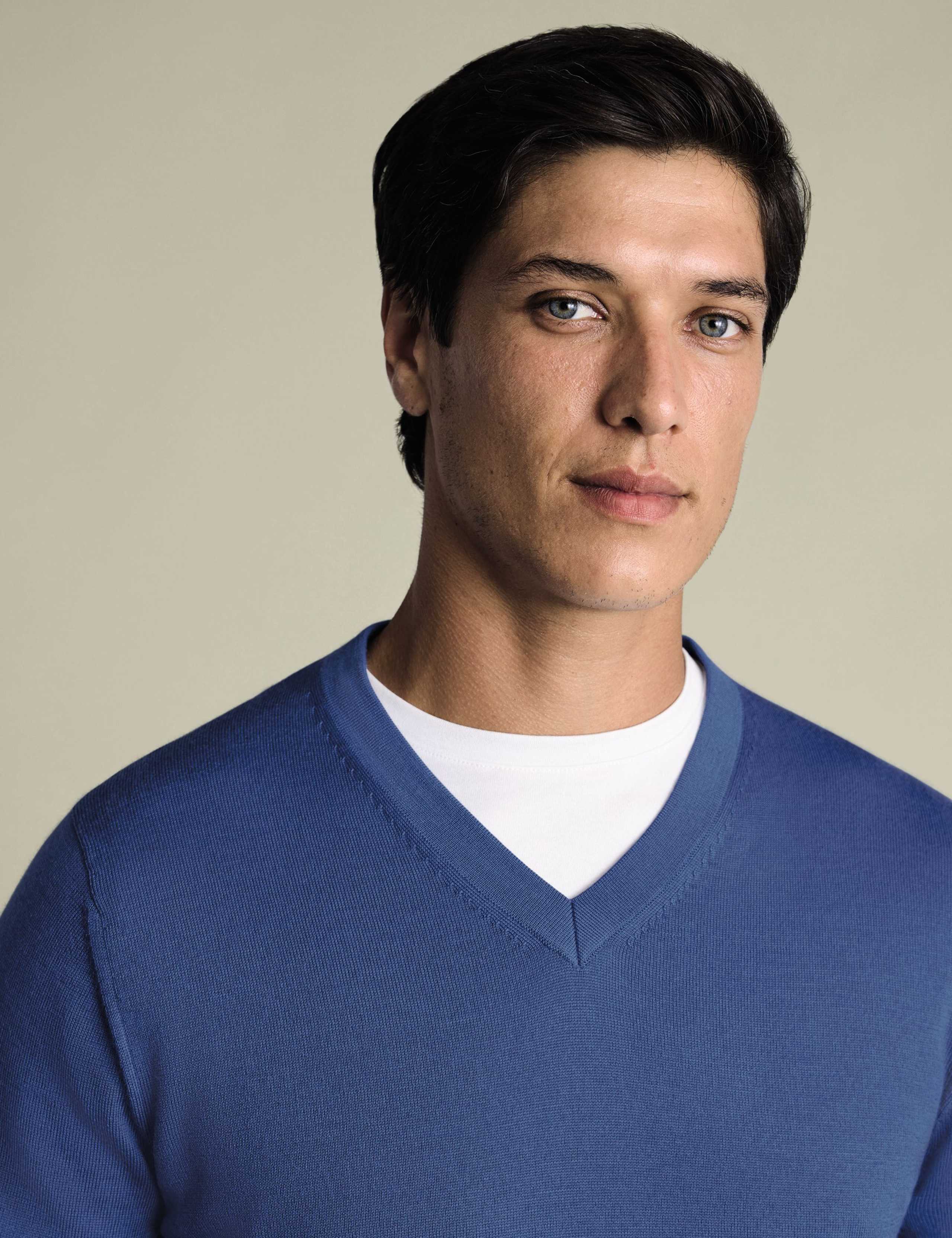 Pure Merino Wool V-Neck Jumper 2 of 4