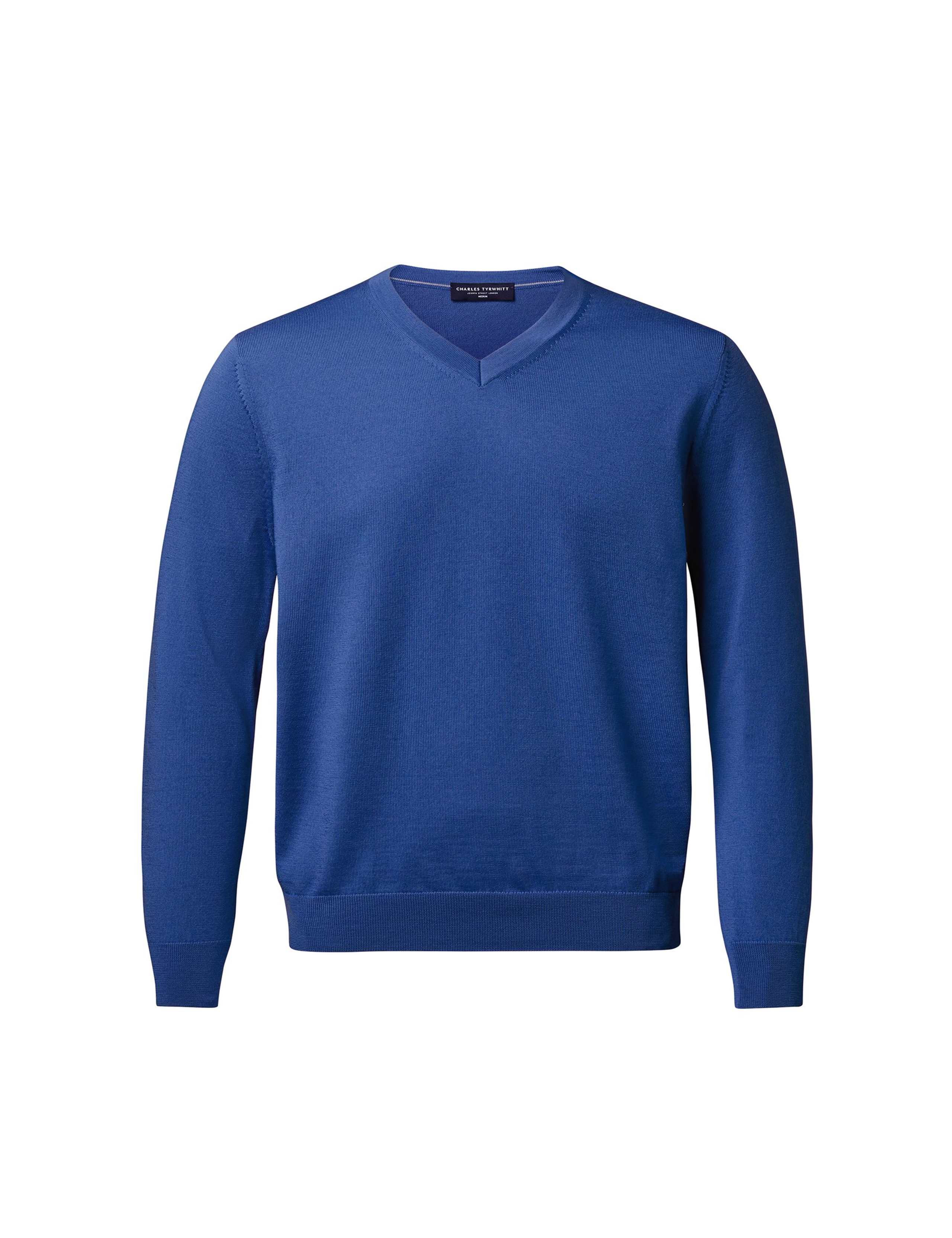 Pure Merino Wool V-Neck Jumper 3 of 4