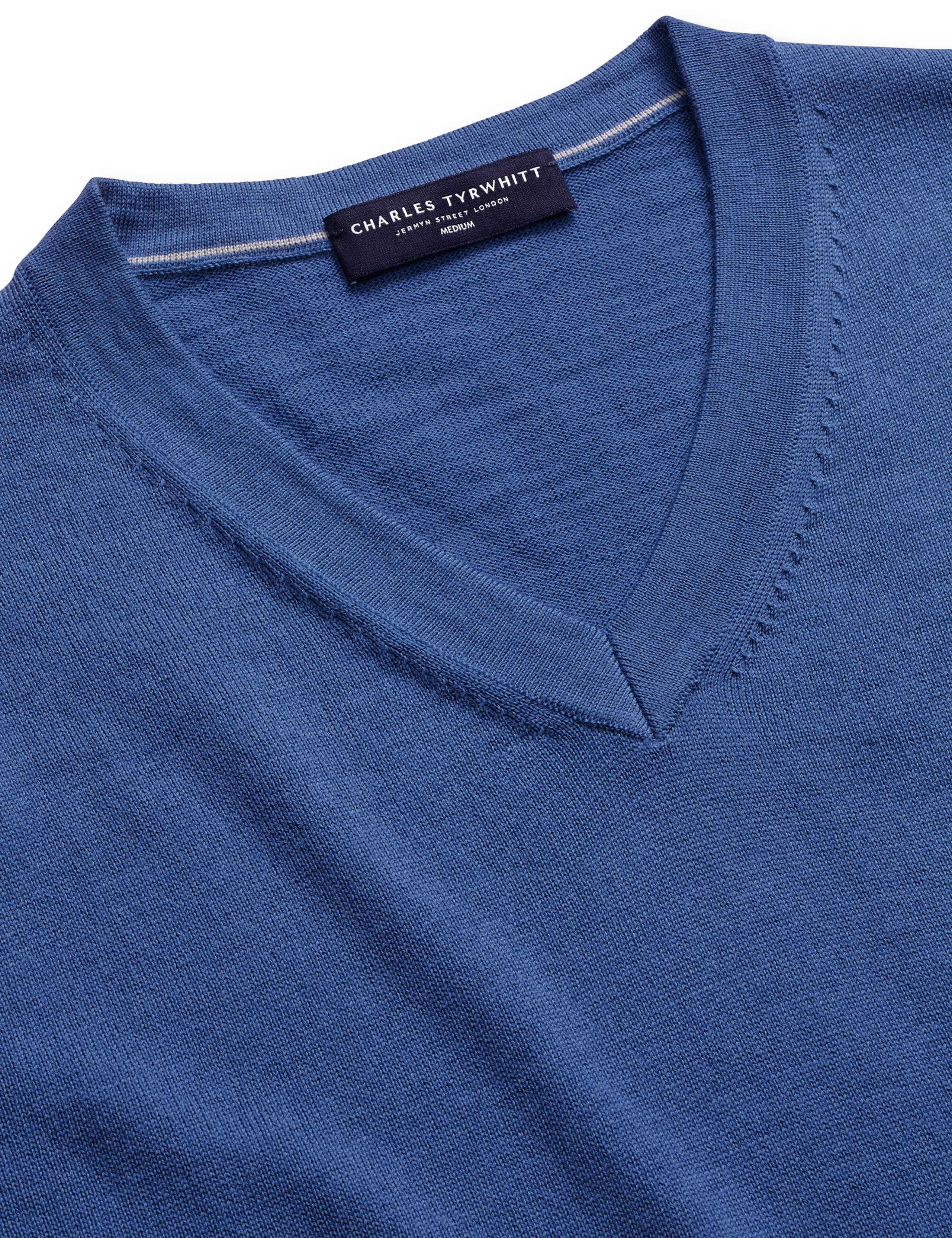 Pure Merino Wool V-Neck Jumper 4 of 4