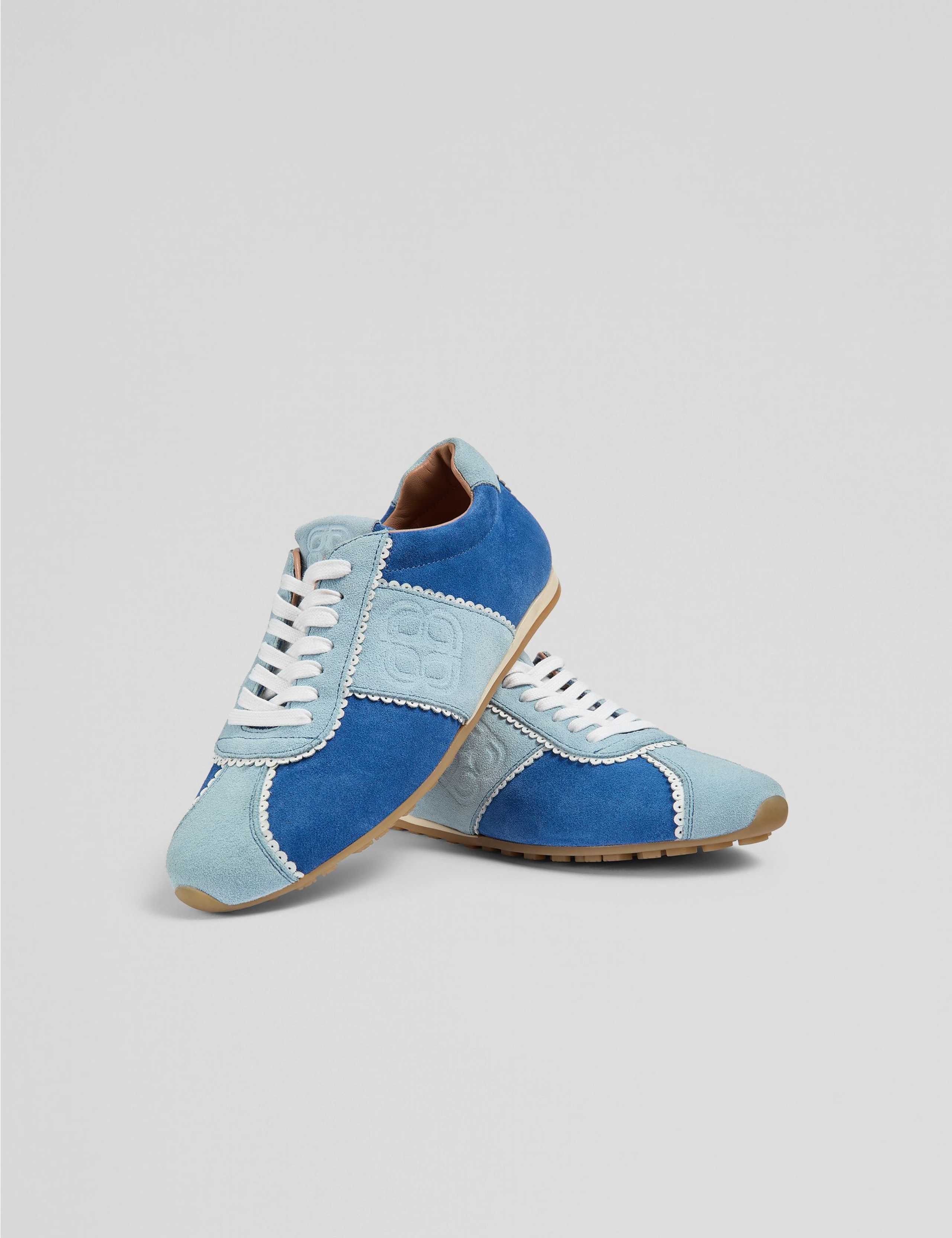 Suede Lace Up Side Detail Trainers 4 of 4