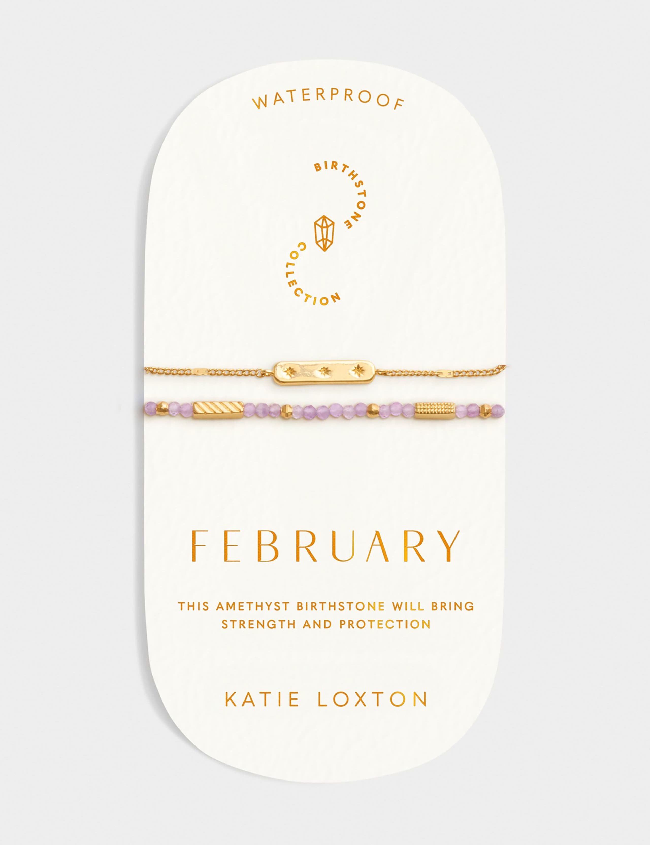 February Waterproof Birthstone Bracelet 4 of 5