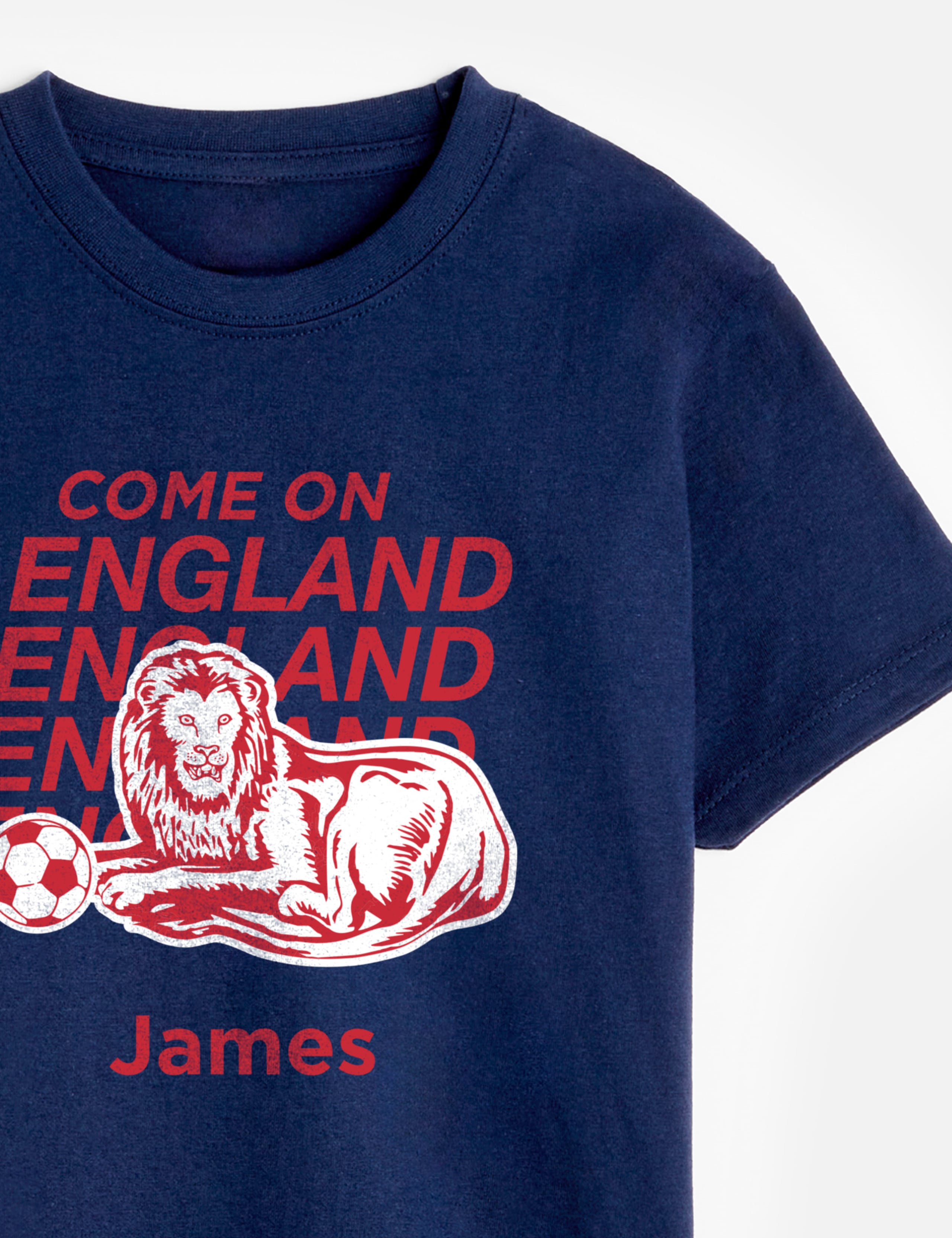 Personalised Come On England T Shirt 3 of 3
