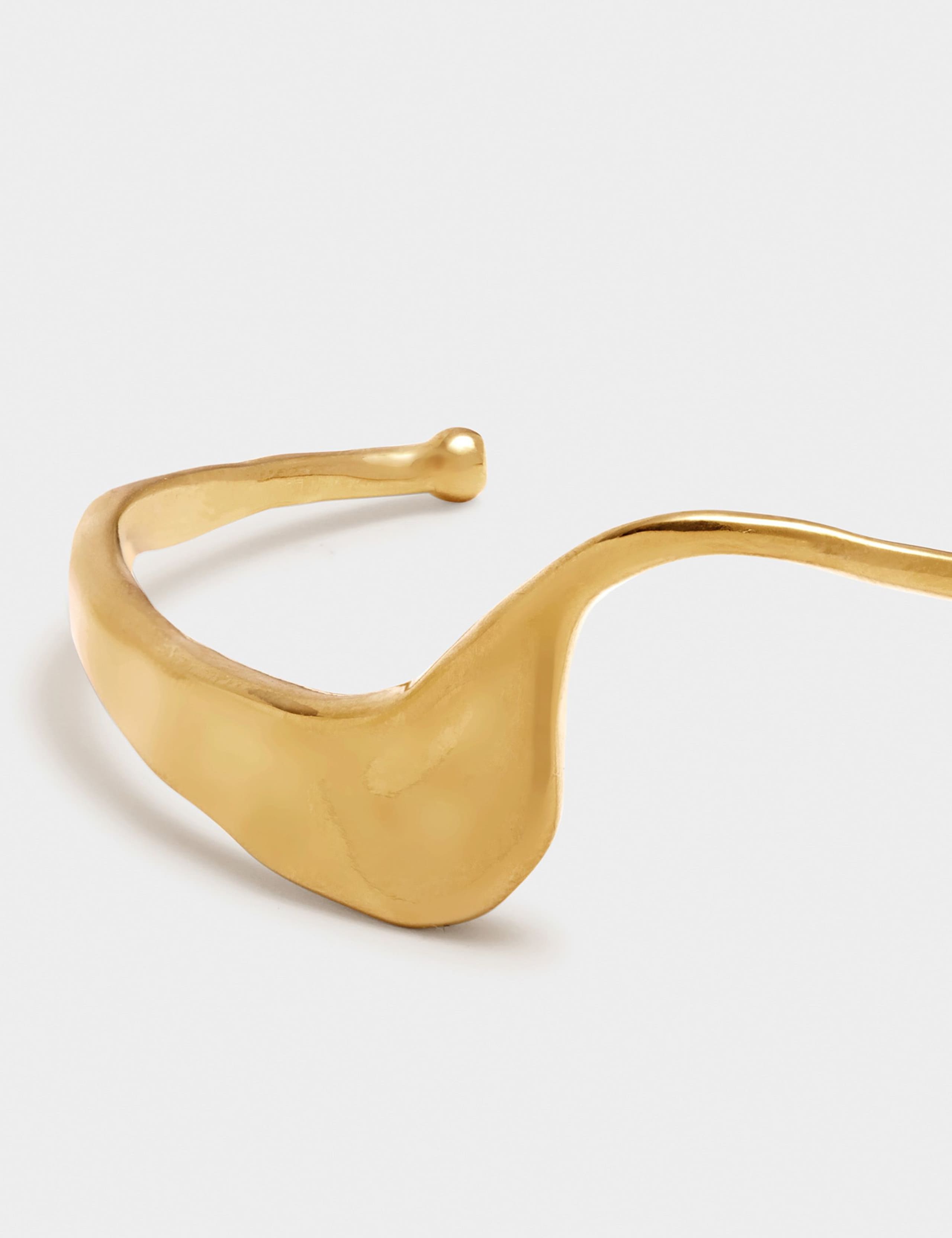 Gold Plated Waterproof Cuff Bangle 2 of 5