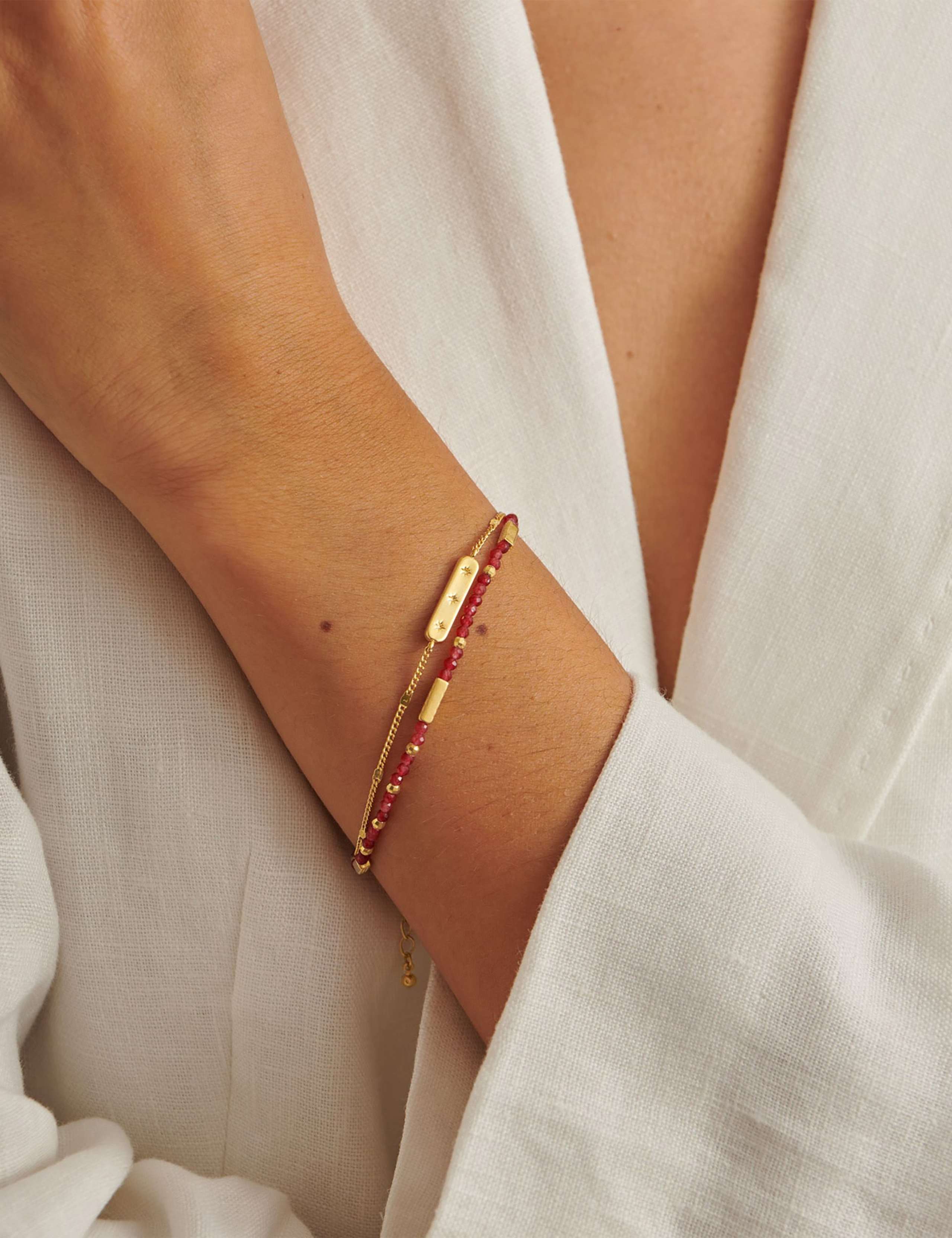 January Waterproof Birthstone Bracelet 1 of 5