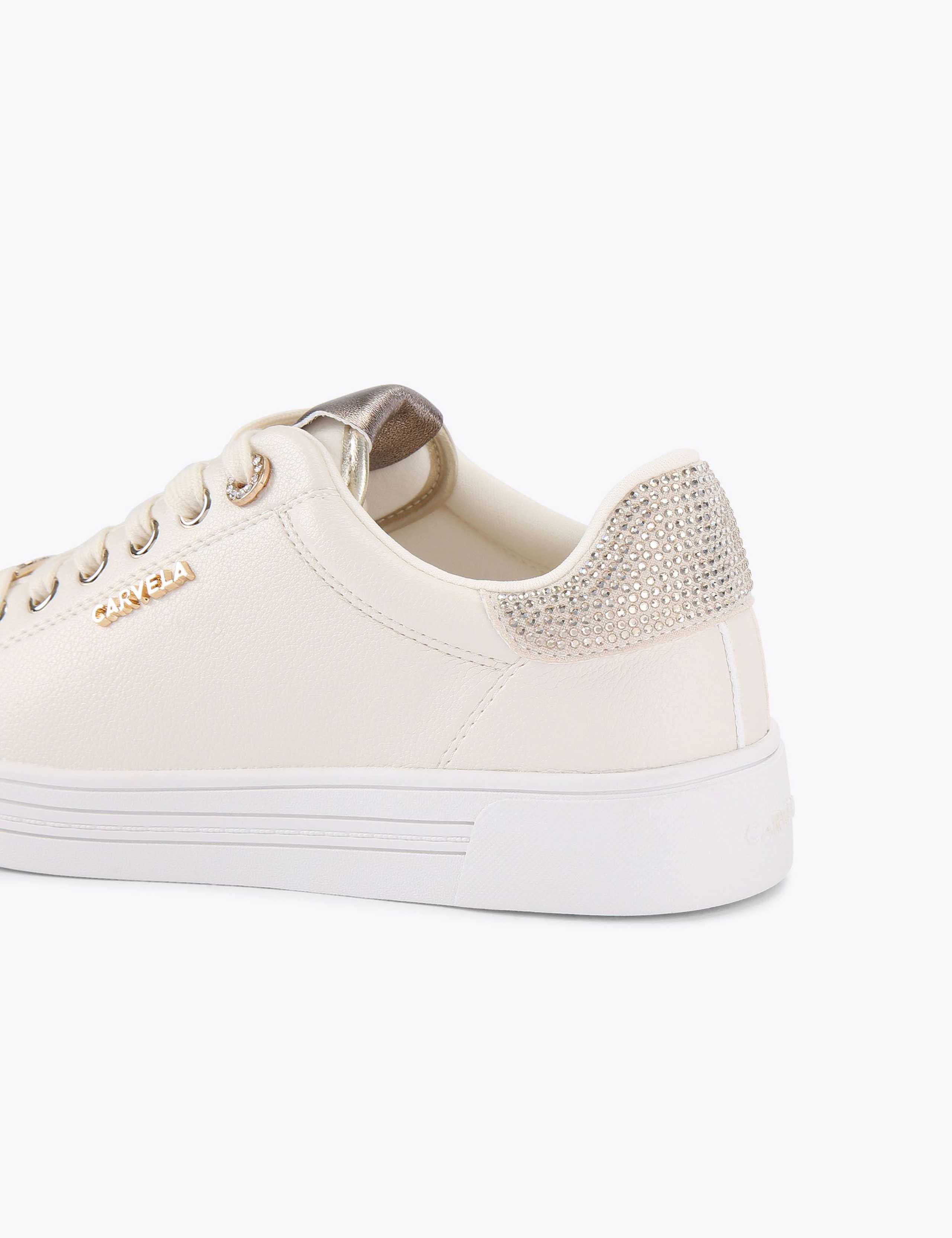 Metallic Embellished Toe Cap Cupsole Trainers 3 of 4