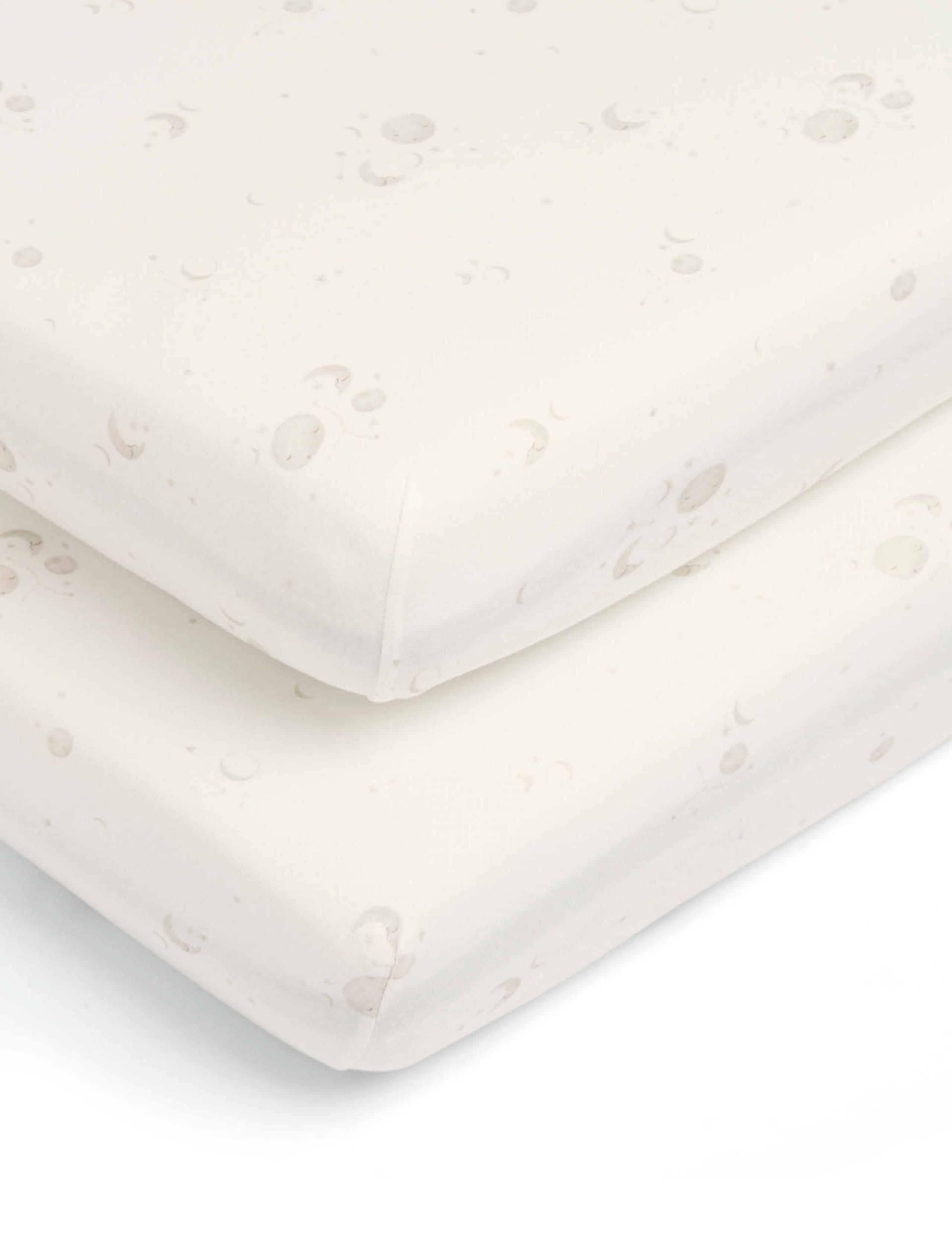2 Pack Pure Cotton Cot Bed Fitted Sheets 3 of 4
