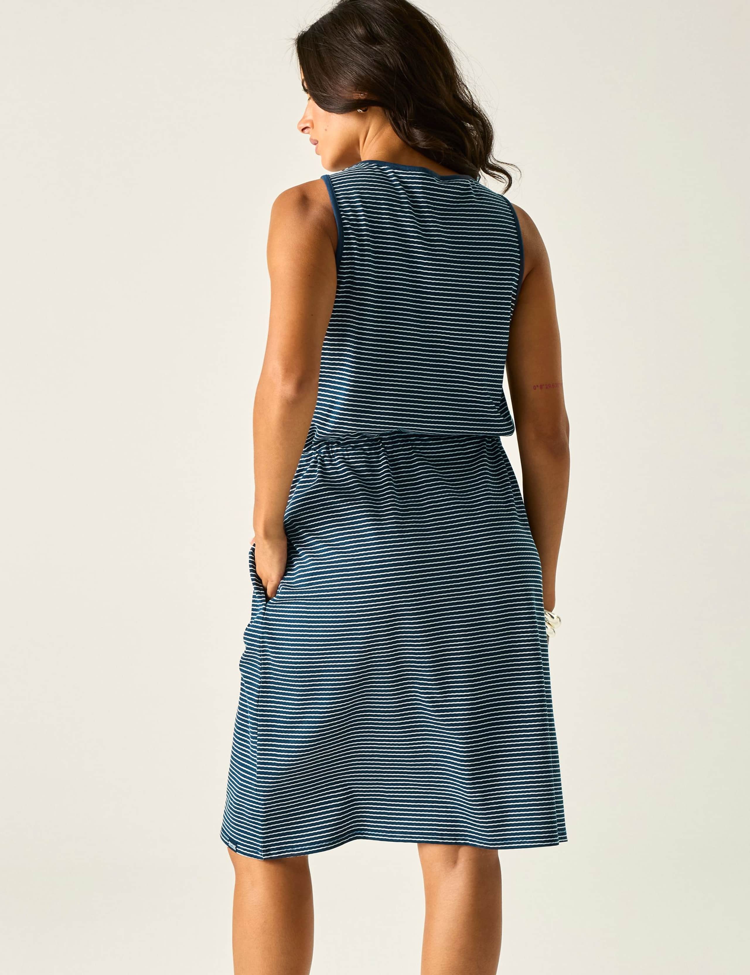 Amorie Cotton Rich Striped Waisted Dress 5 of 6