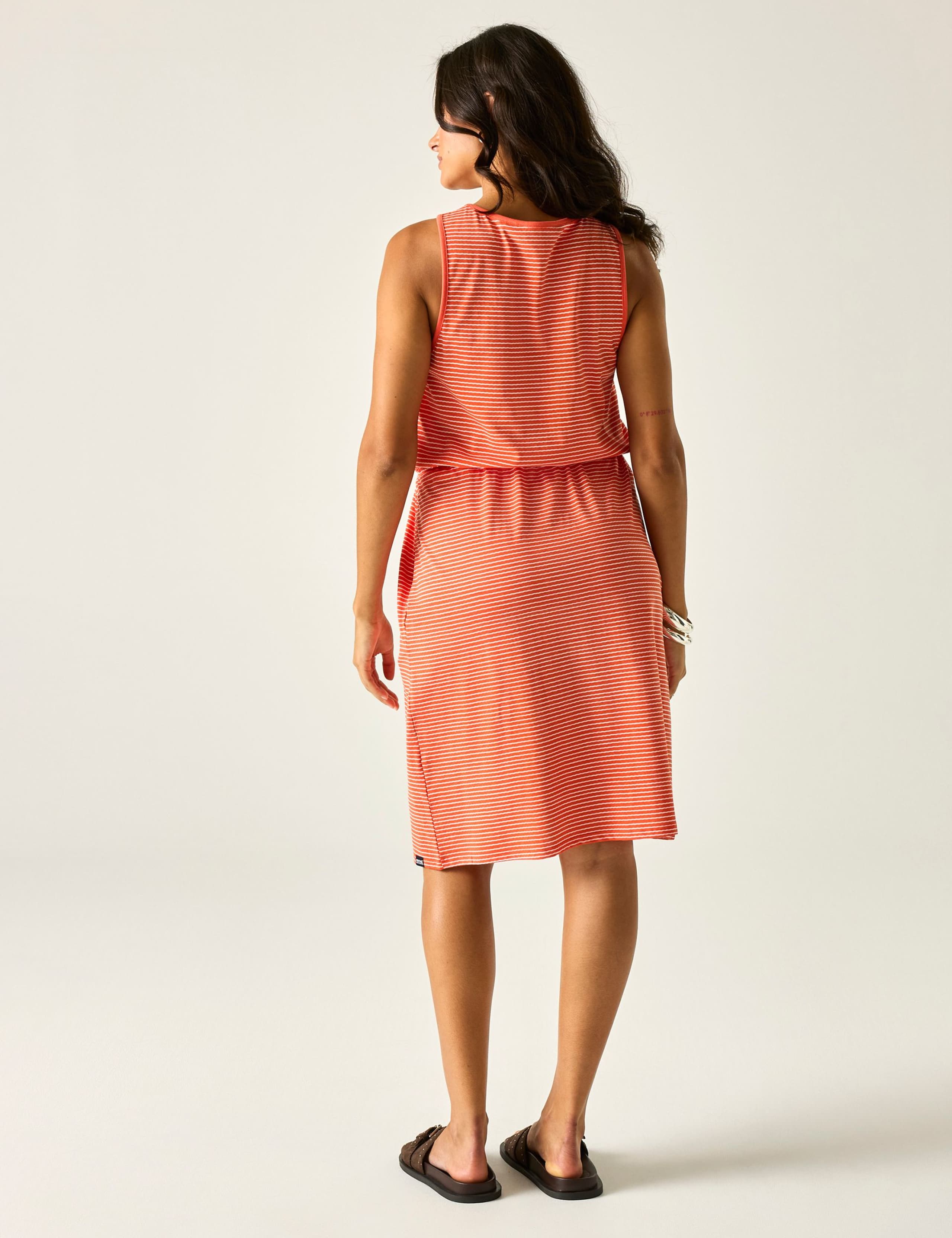 Amorie Cotton Rich Striped Waisted Dress 6 of 6