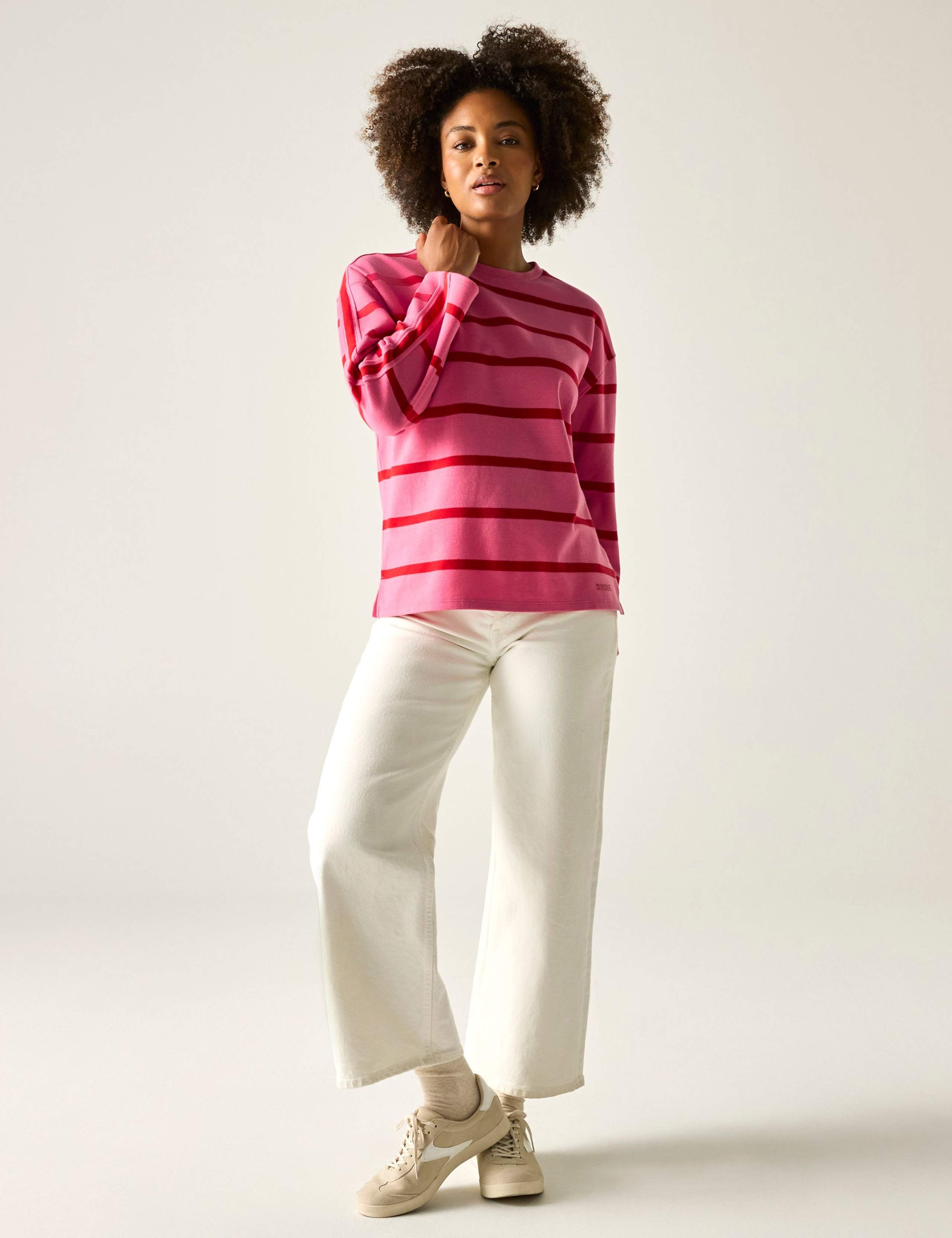 Avira Cotton Rich Striped Sweatshirt 3 of 7