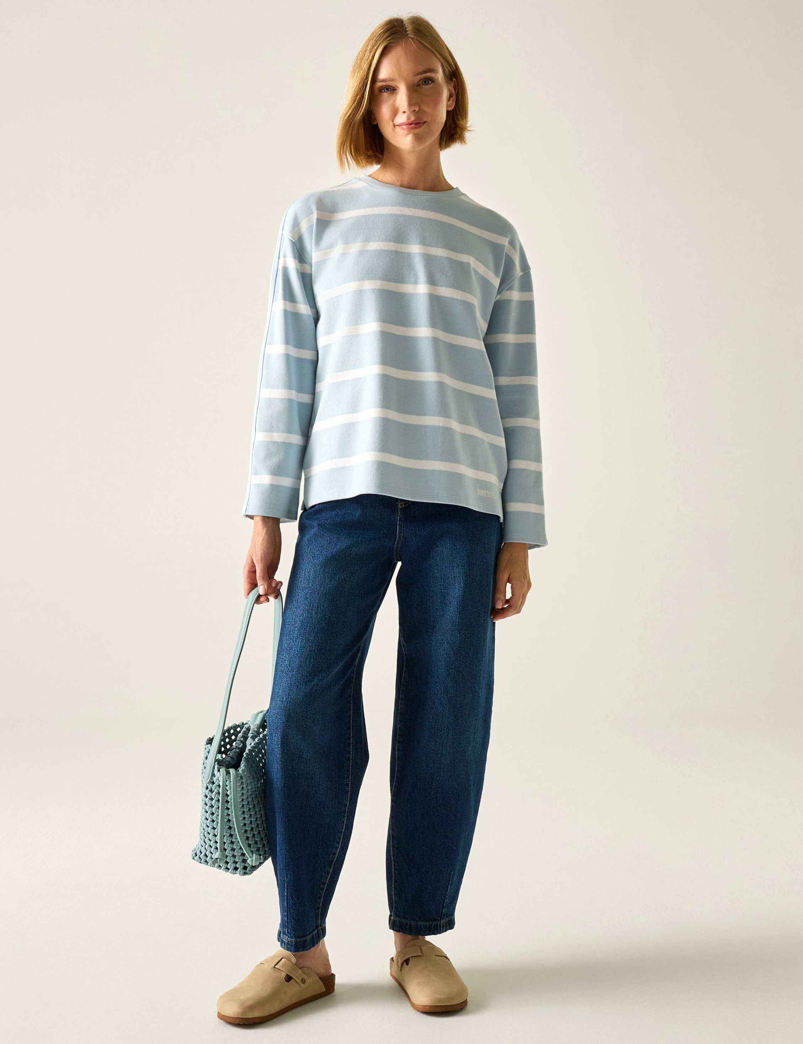 Avira Cotton Rich Striped Sweatshirt 4 of 7