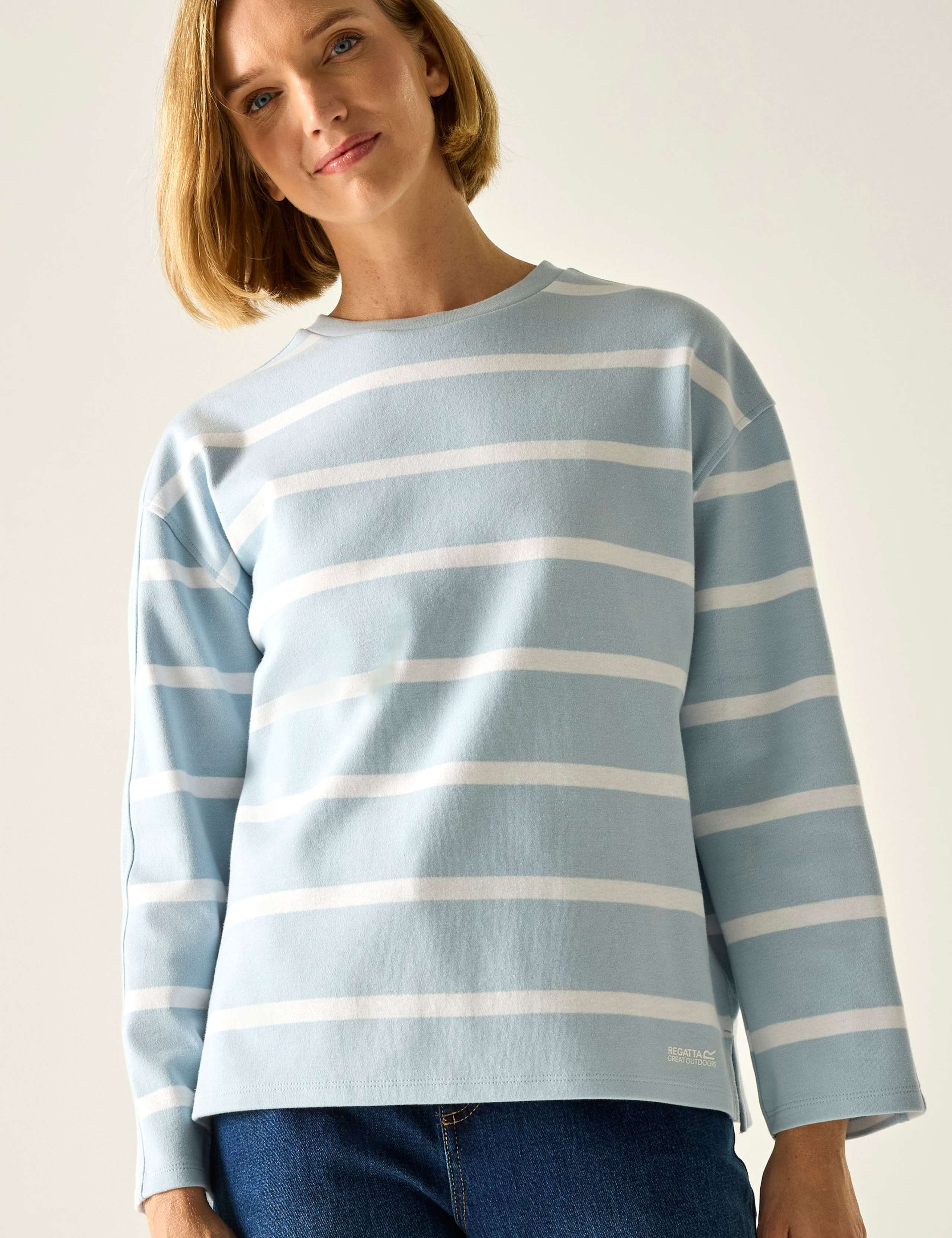 Avira Cotton Rich Striped Sweatshirt 5 of 7