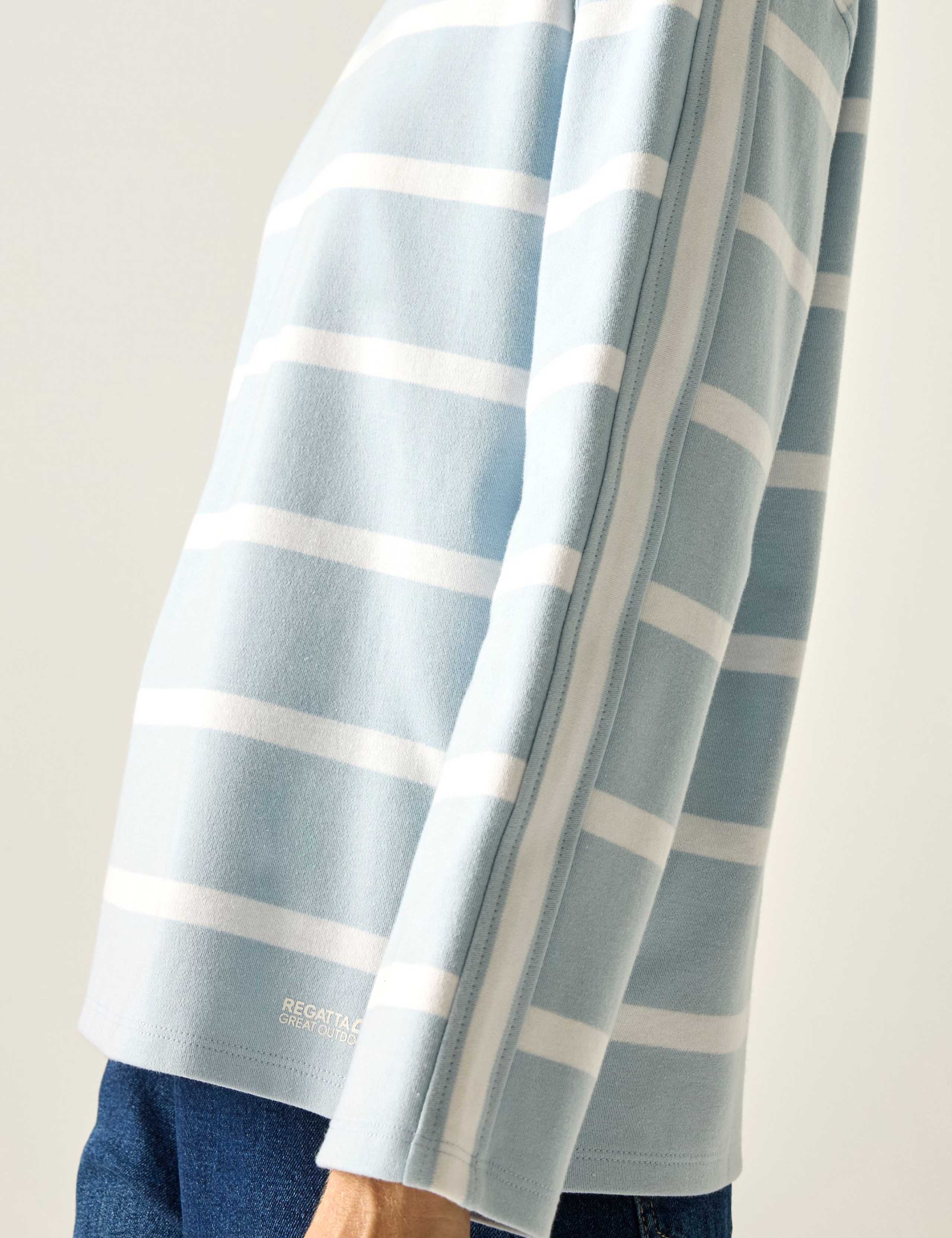 Avira Cotton Rich Striped Sweatshirt 7 of 7