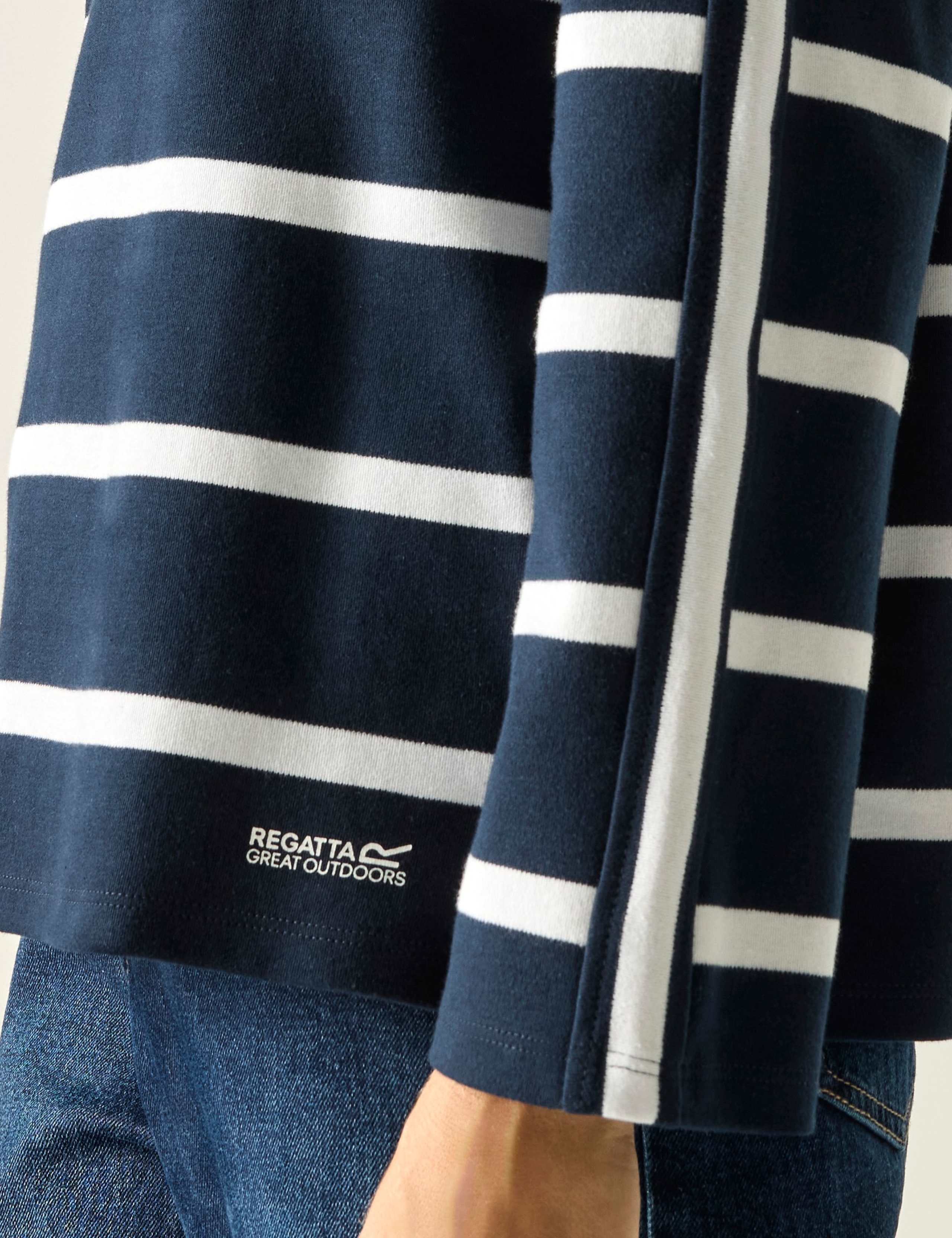 Avira Cotton Rich Striped Sweatshirt 3 of 7