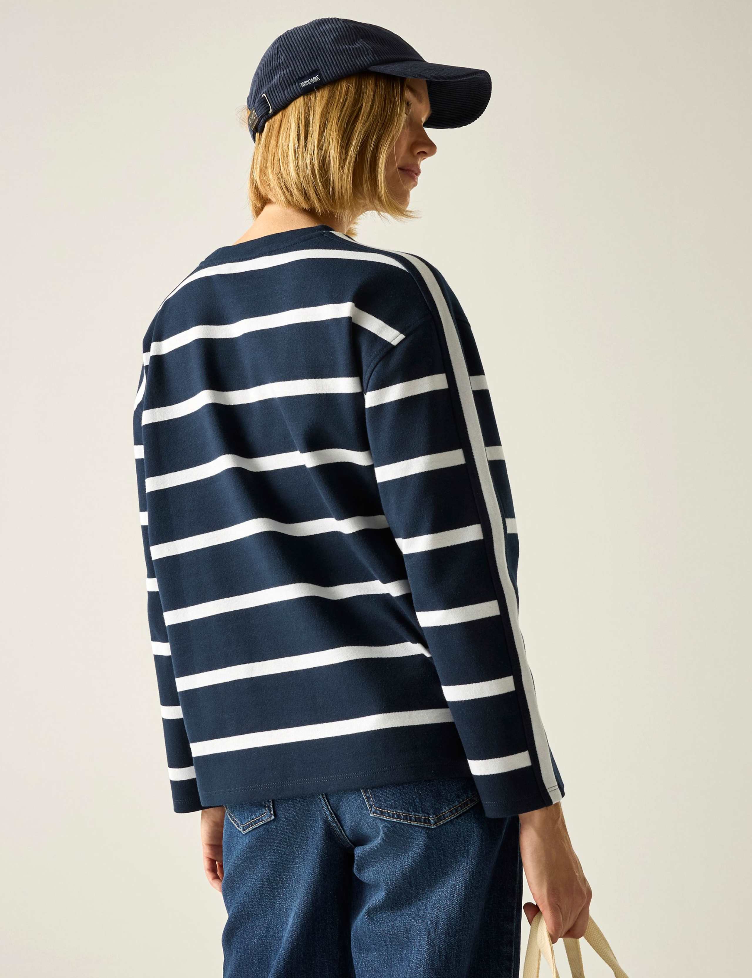 Avira Cotton Rich Striped Sweatshirt 5 of 7