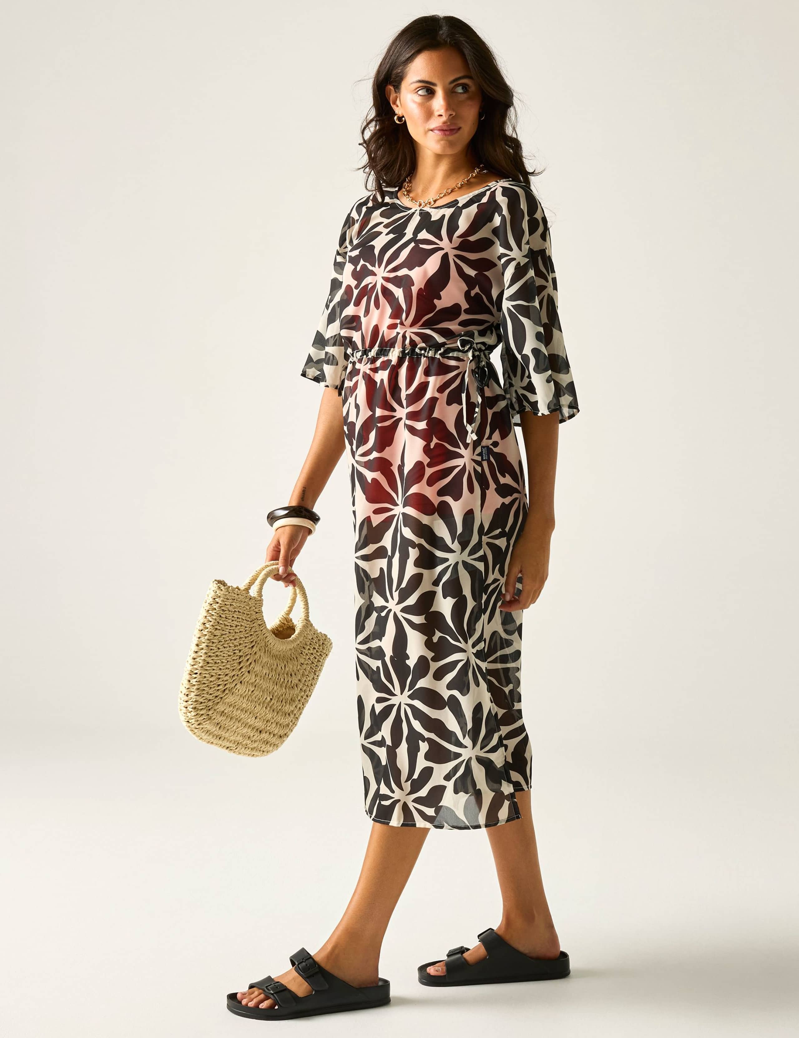 Avorno Printed Midaxi Beach Dress 8 of 8