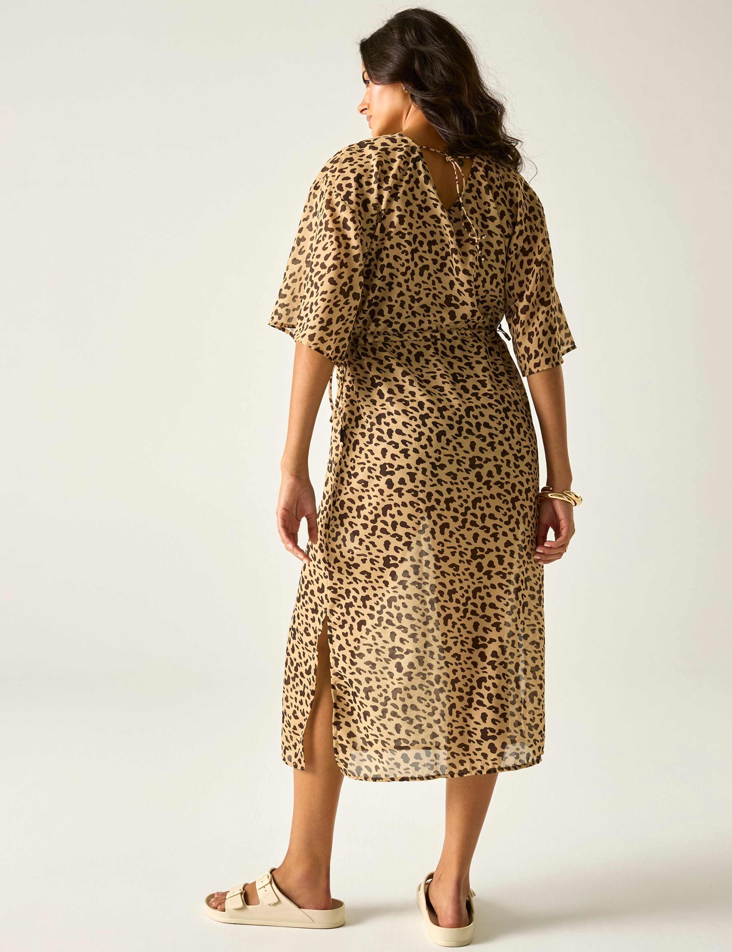 Avorno Printed Midaxi Beach Dress 6 of 7