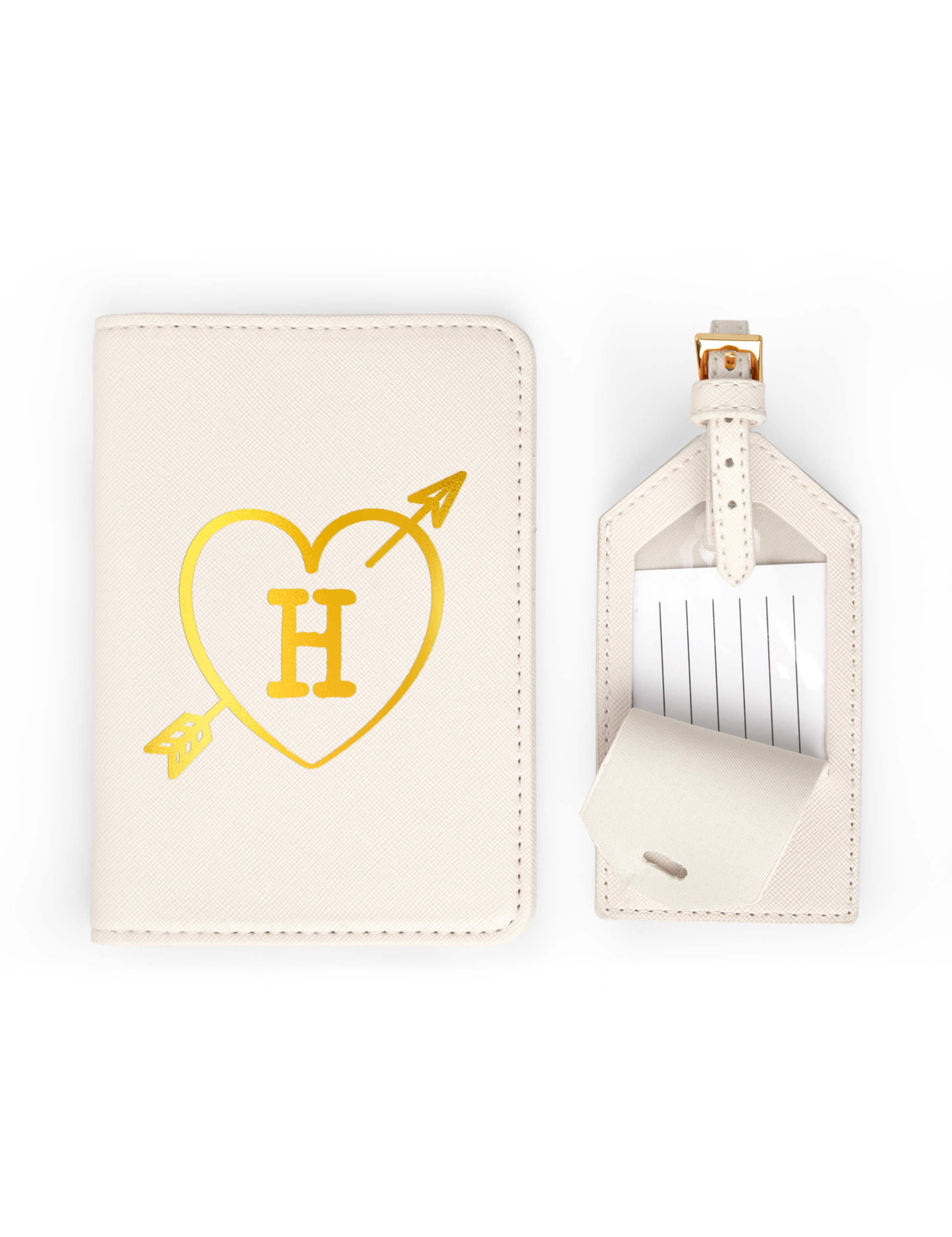 Personalised Heart Travel Set 2 of 4