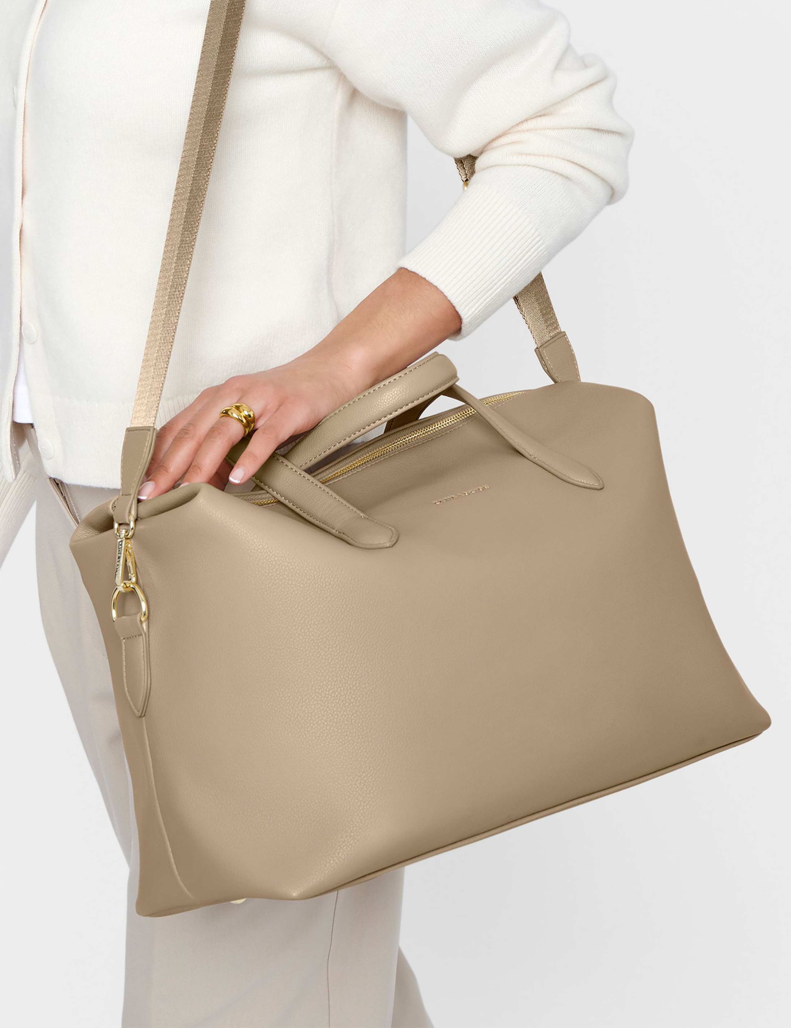 Personalised Faux Leather Weekend Bag 6 of 8