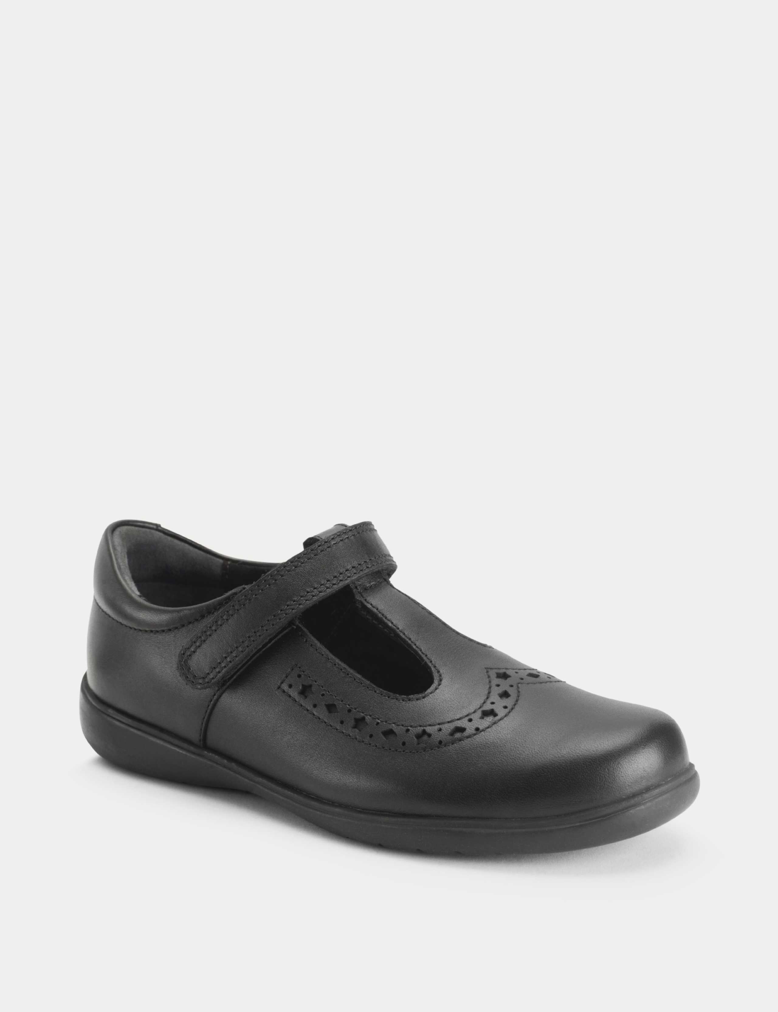 Kids' Leather T-Bar Schoolwear Shoes (9 Small - 2 Large) 2 of 4