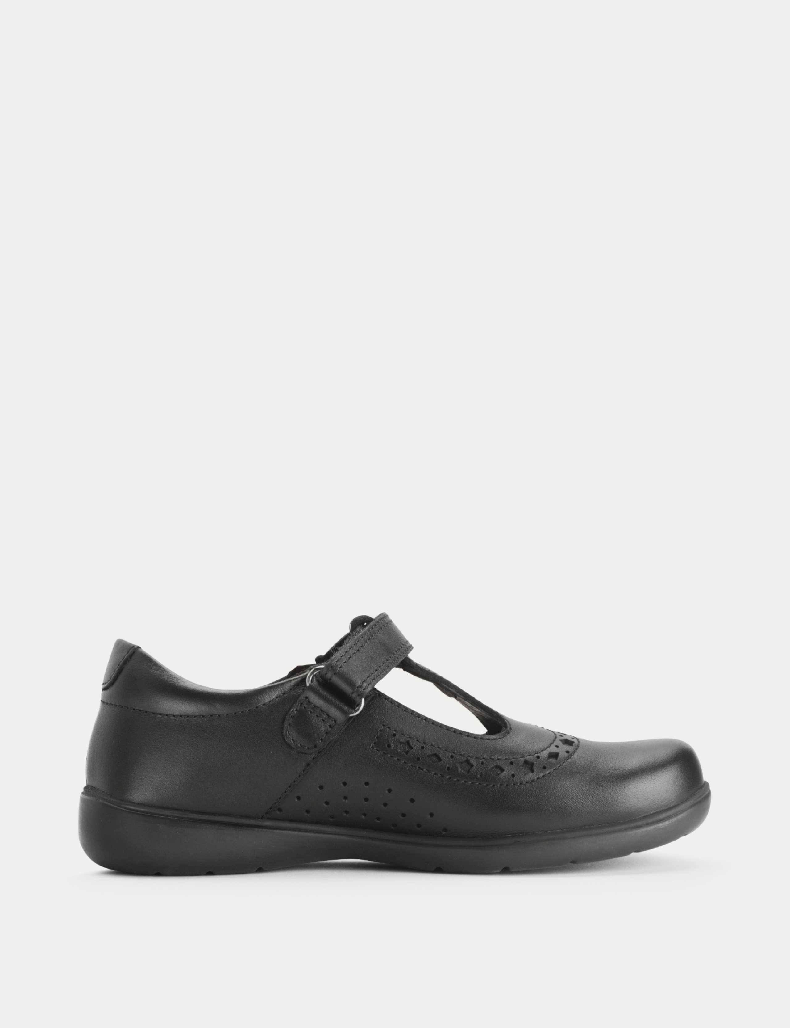 Kids' Leather T-Bar Schoolwear Shoes (9 Small - 2 Large) 3 of 4