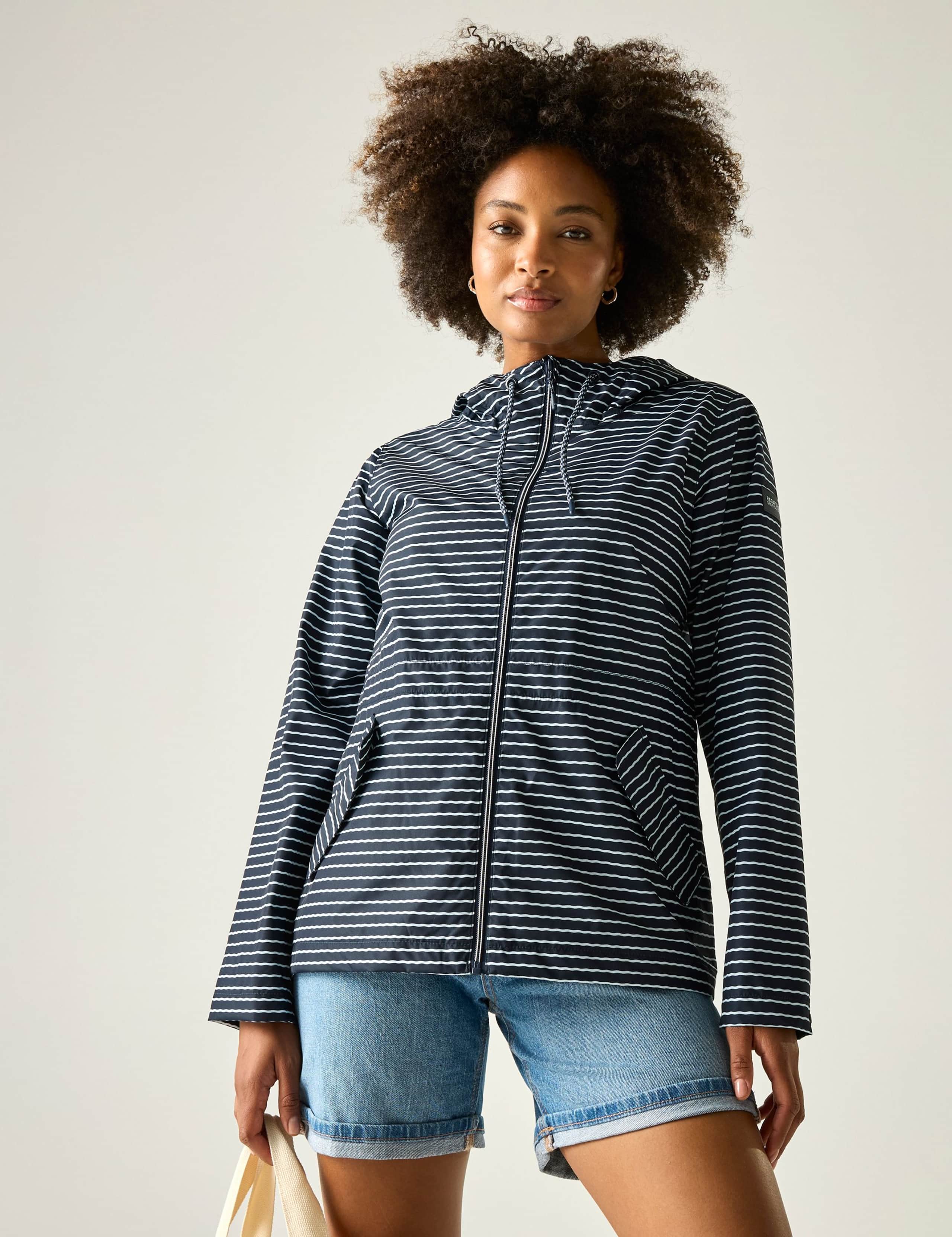 Bayletta Waterproof Lightweight Striped Jacket 1 of 7