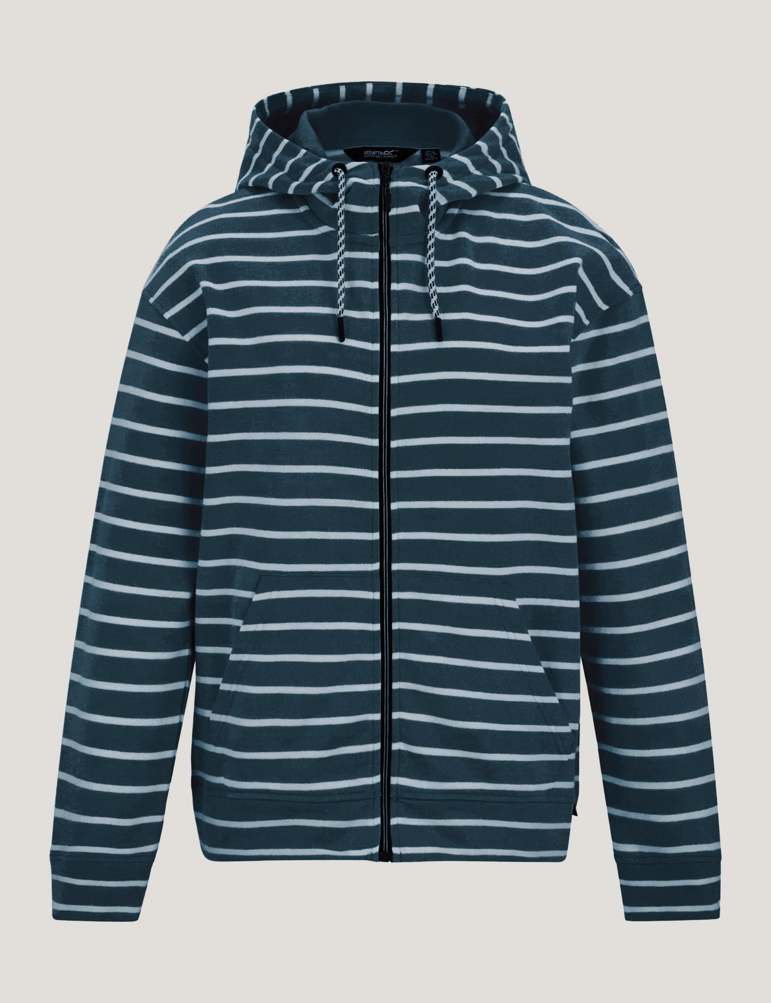 Bayletta Cotton Rich Striped Zip Up Hoodie 2 of 6