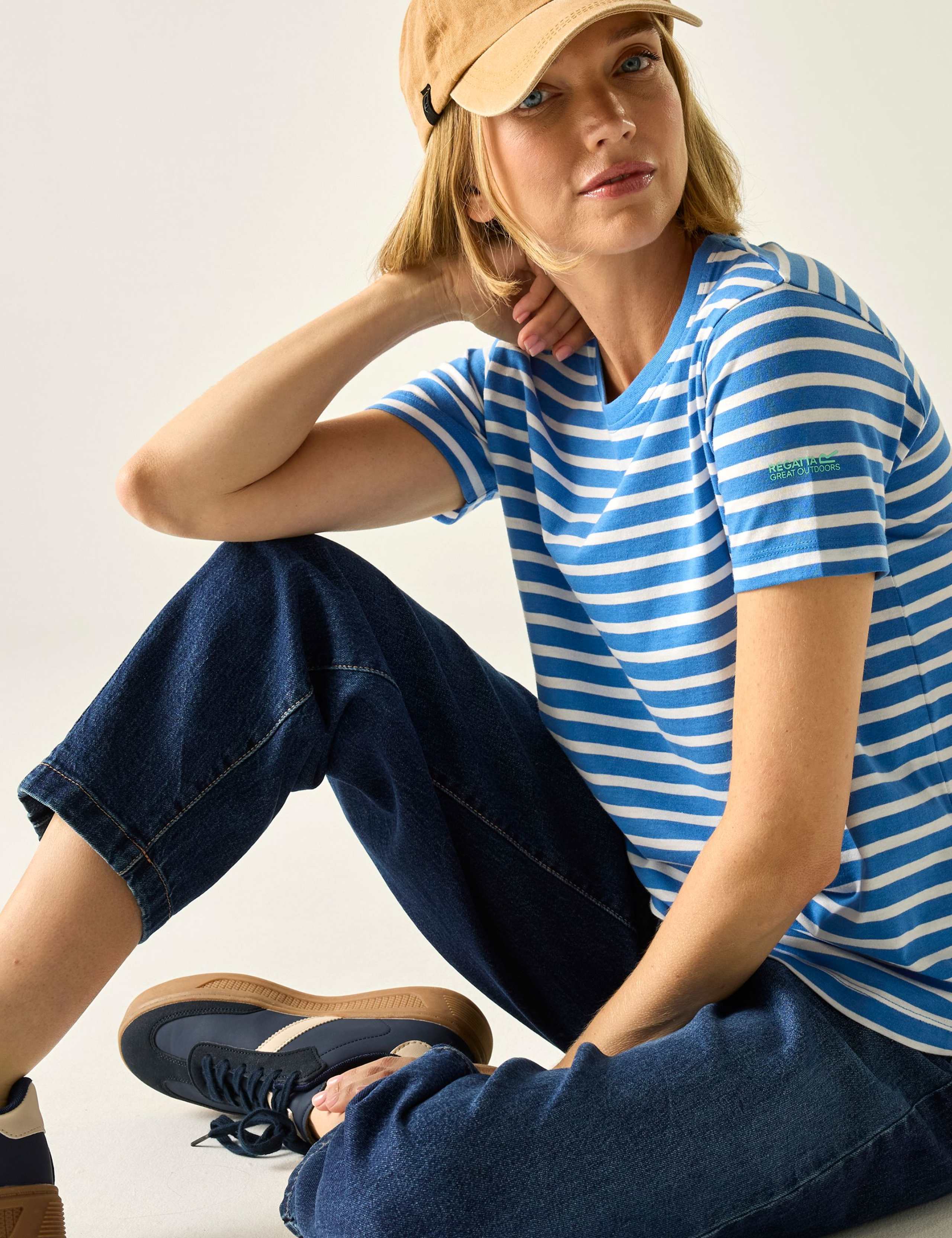 Bayletta Cotton Rich Striped T-Shirt 3 of 7