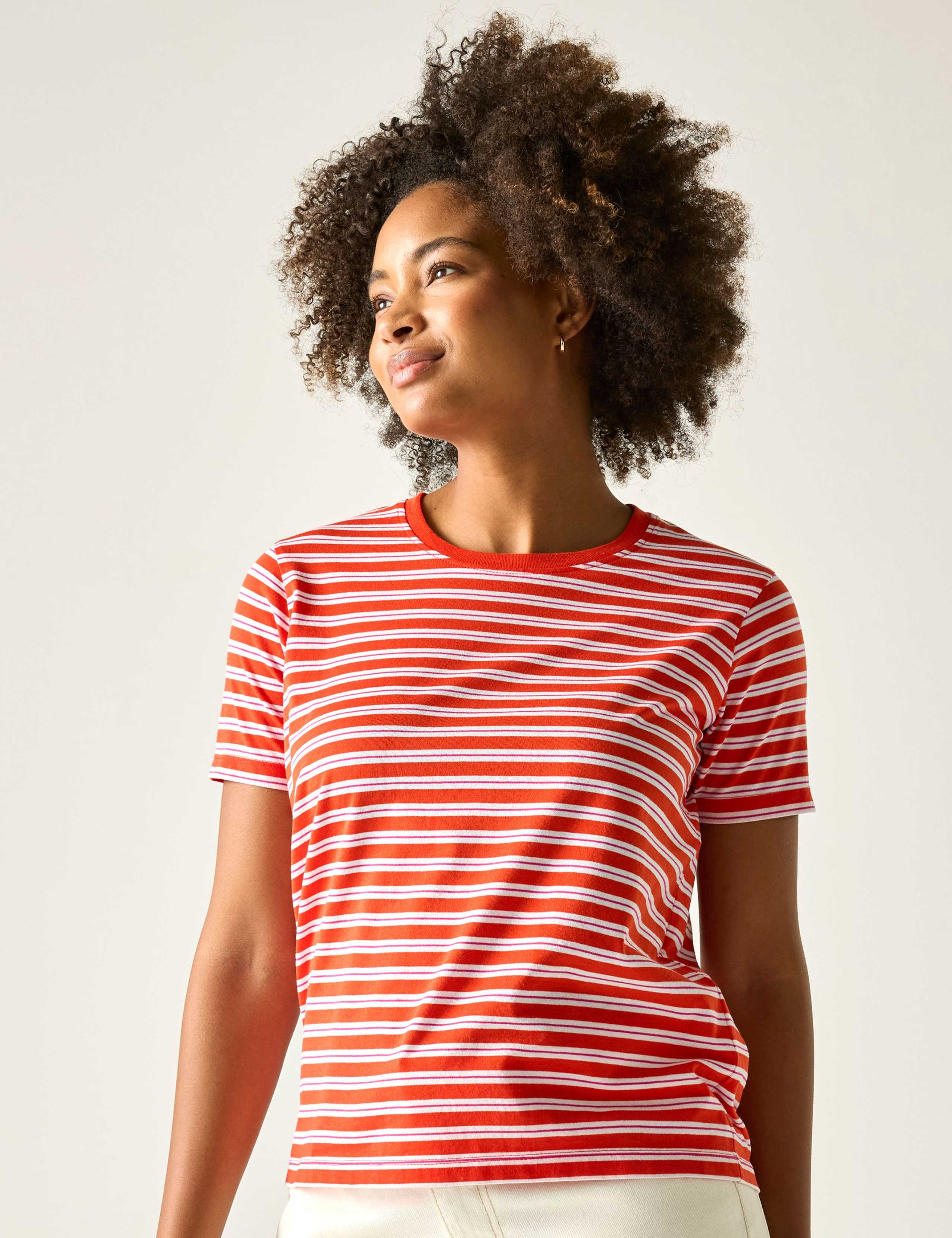 Bayletta Cotton Rich Striped T-Shirt 3 of 6