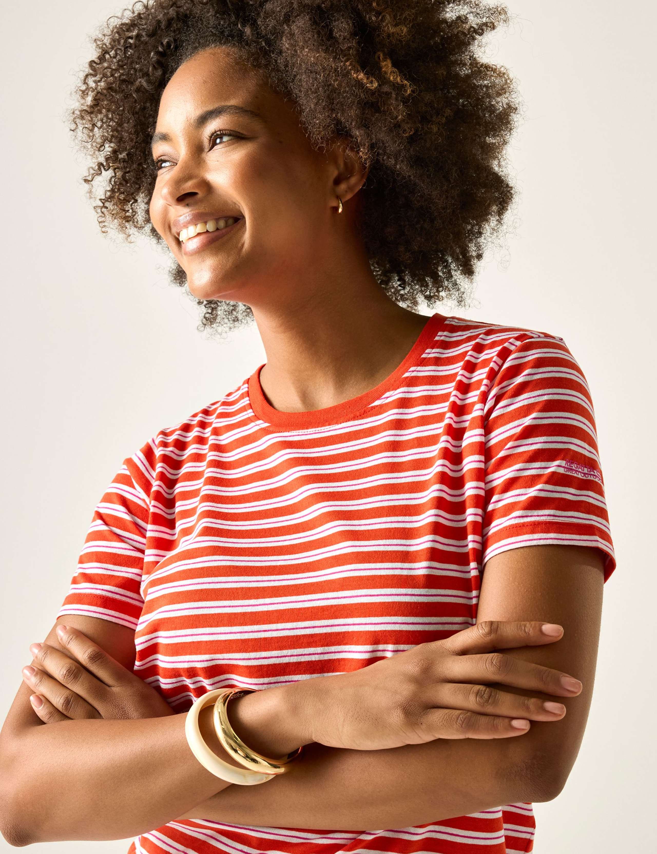 Bayletta Cotton Rich Striped T-Shirt 4 of 6