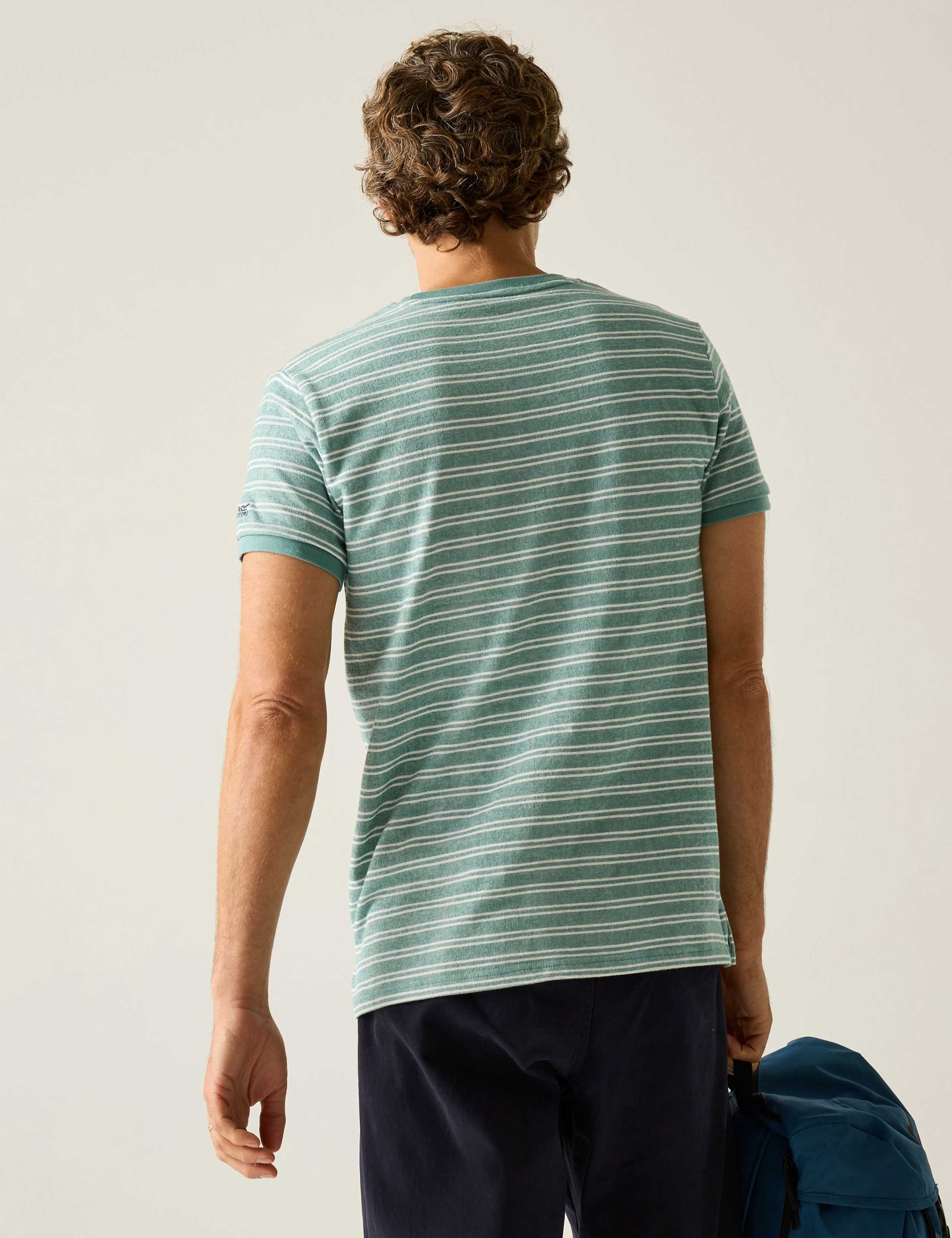 Benlin Pure Cotton Striped T-Shirt 4 of 5