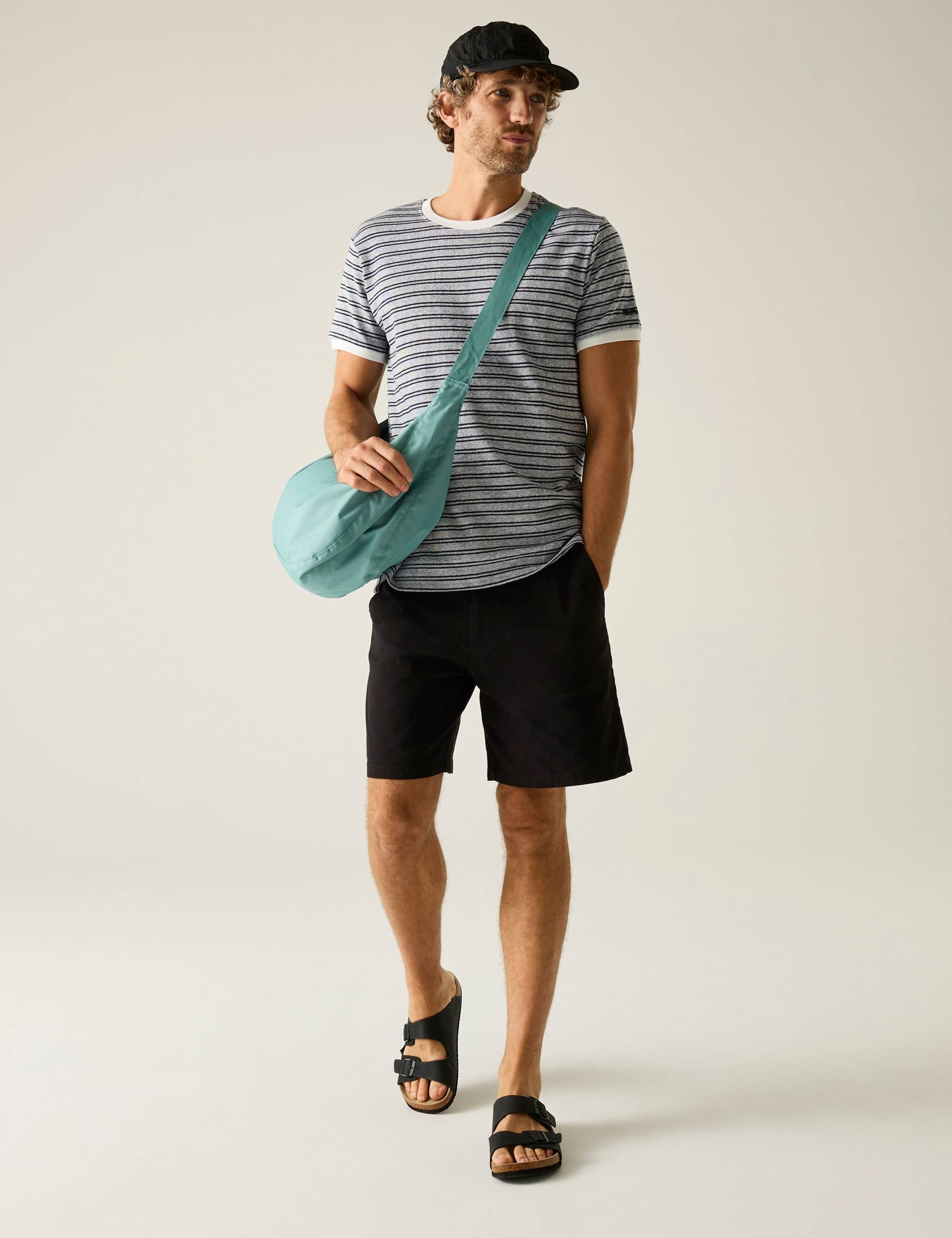 Benlin Pure Cotton Striped T-Shirt 3 of 5