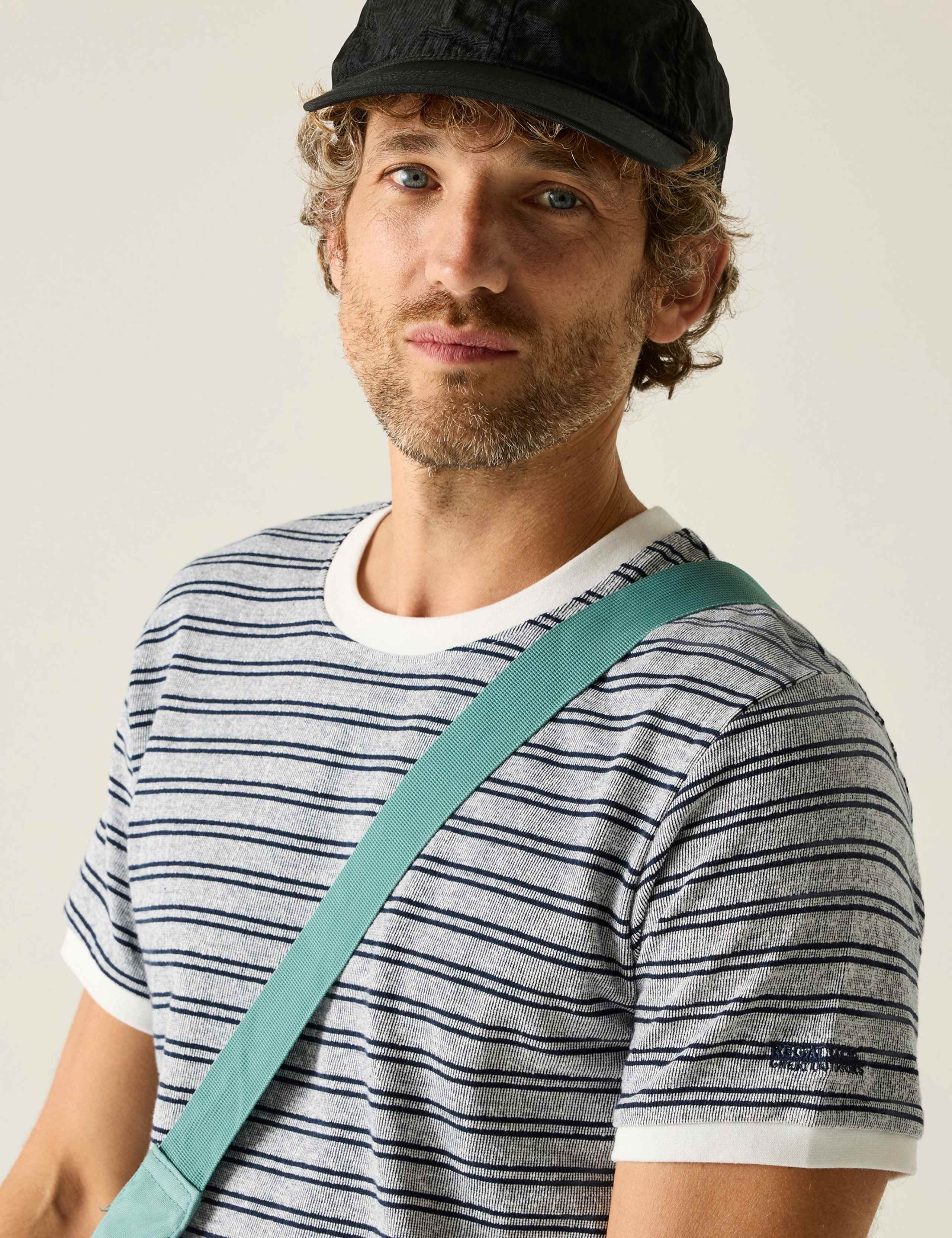 Benlin Pure Cotton Striped T-Shirt 4 of 5
