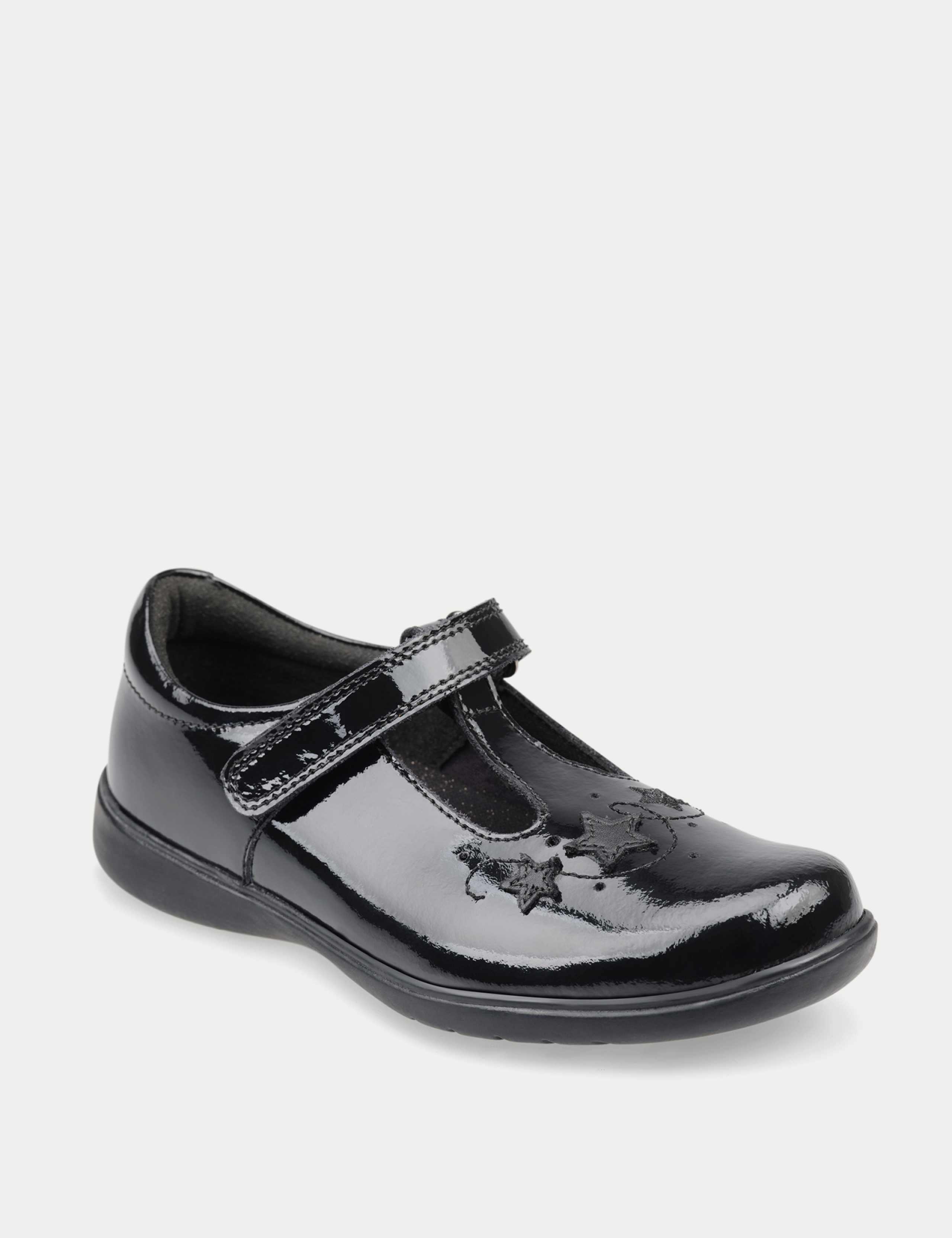 Kids' Leather T Bar Schoolwear Shoes (9 Small - 2 Large) 2 of 7